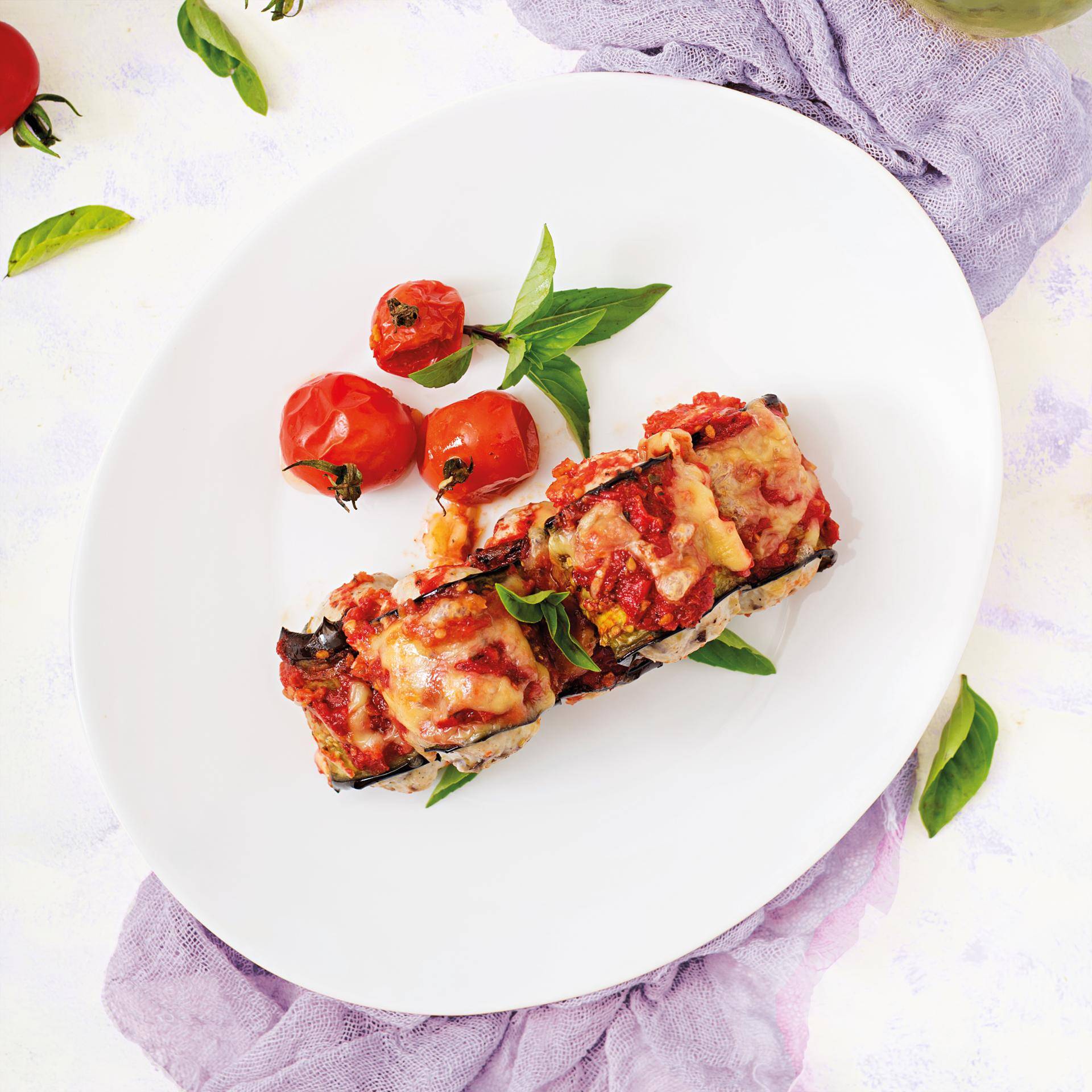 Involtini di melanzane con mozzarella - Ricette Multifunction Airfryer Oven Digital | Moulinex
