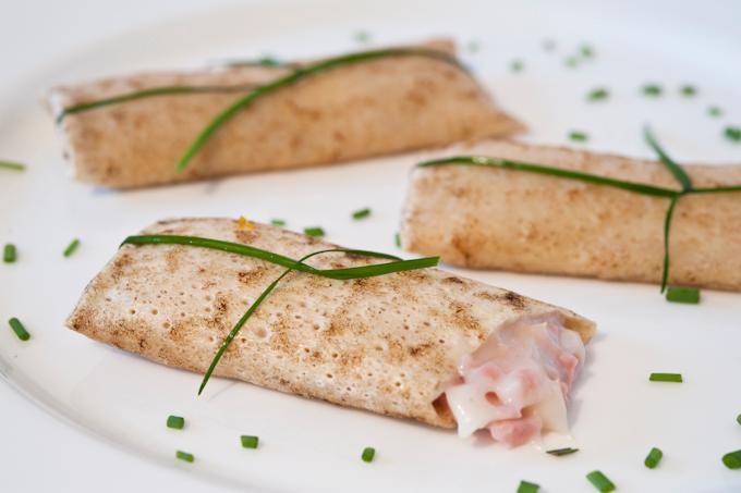 Crèpe con prosciutto cotto e formaggio - Ricette Companion | Moulinex