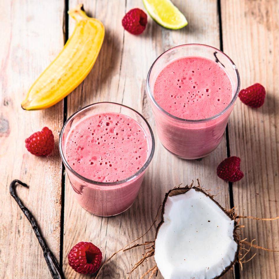 Frullato al lampone, cocco e vaniglia - Ricette Blend up | Moulinex