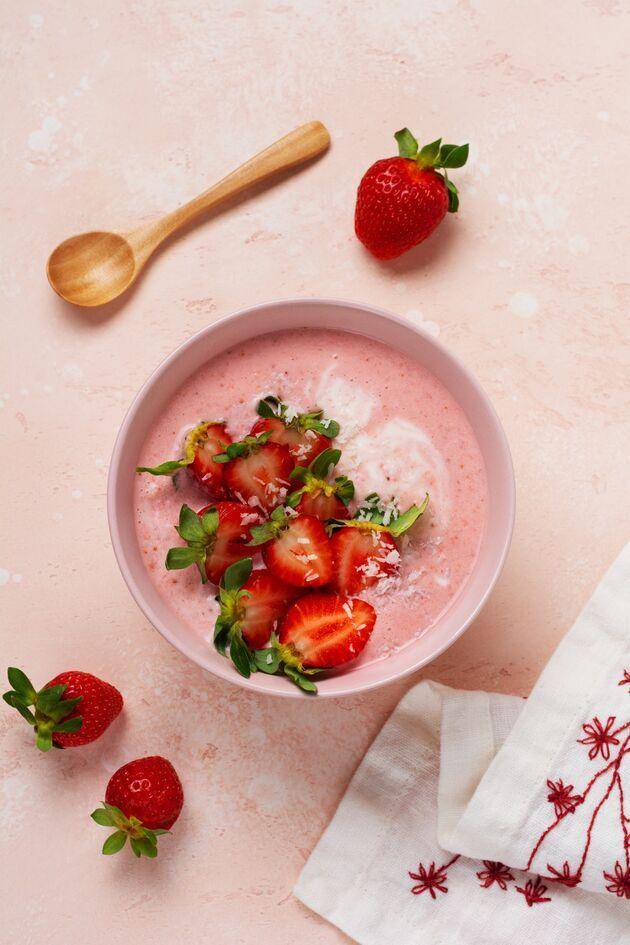 Zuppa di fragole, yogurt greco e vino bianco - Ricette Perfectmix + | Moulinex