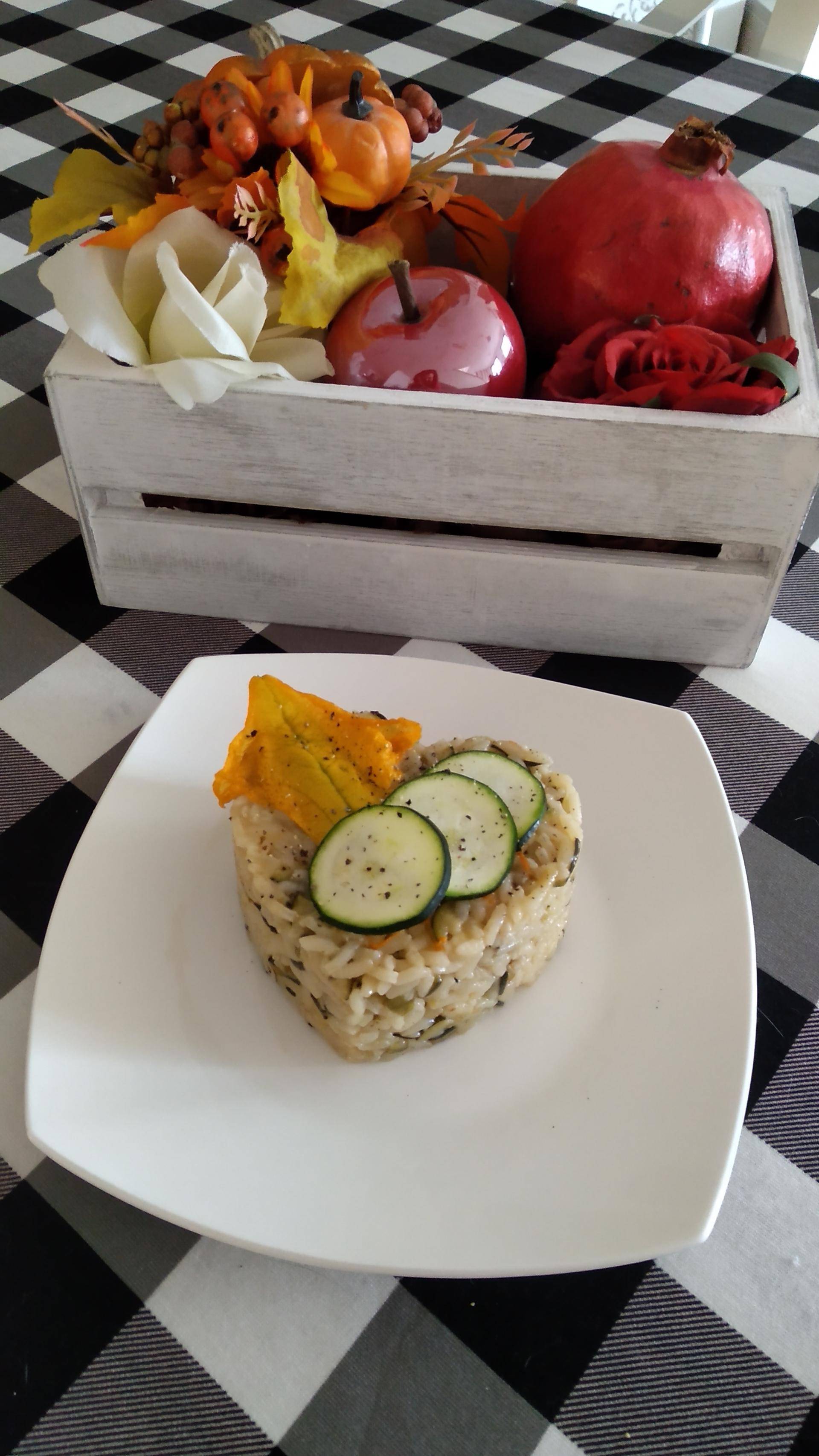 Risotto zucchine e fiori di zucca - Ricette Cookeo | Moulinex
