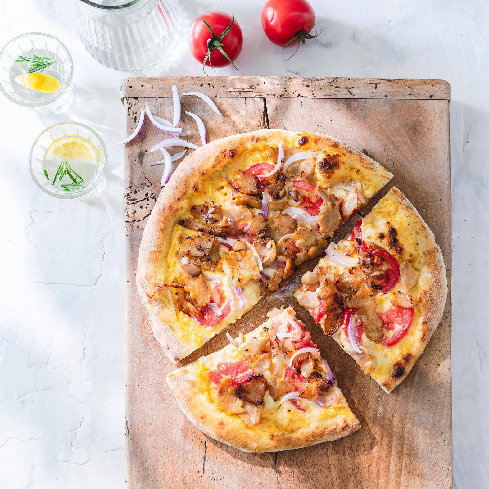 Pizza al kebab - Ricette Easy Fry XL Surface | Moulinex