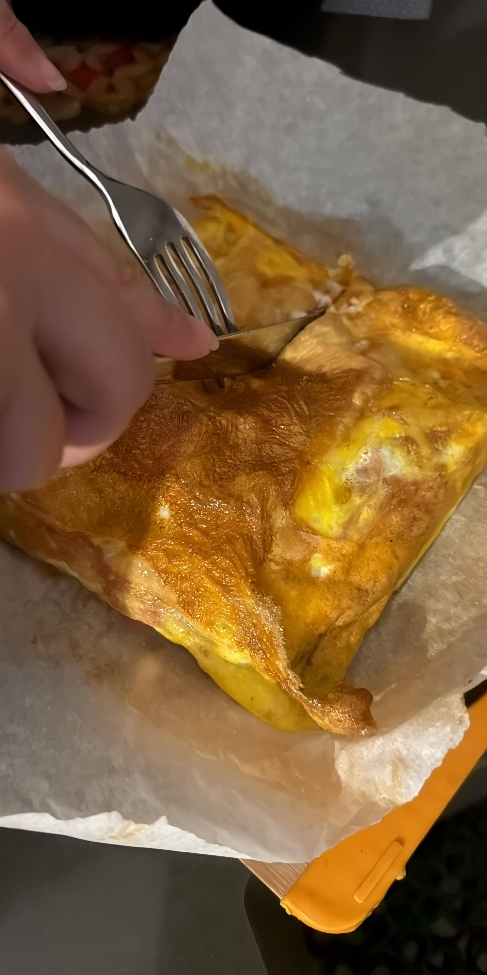 Frittata con prosciutto cotto - Ricette Easy Fry Compact | Moulinex