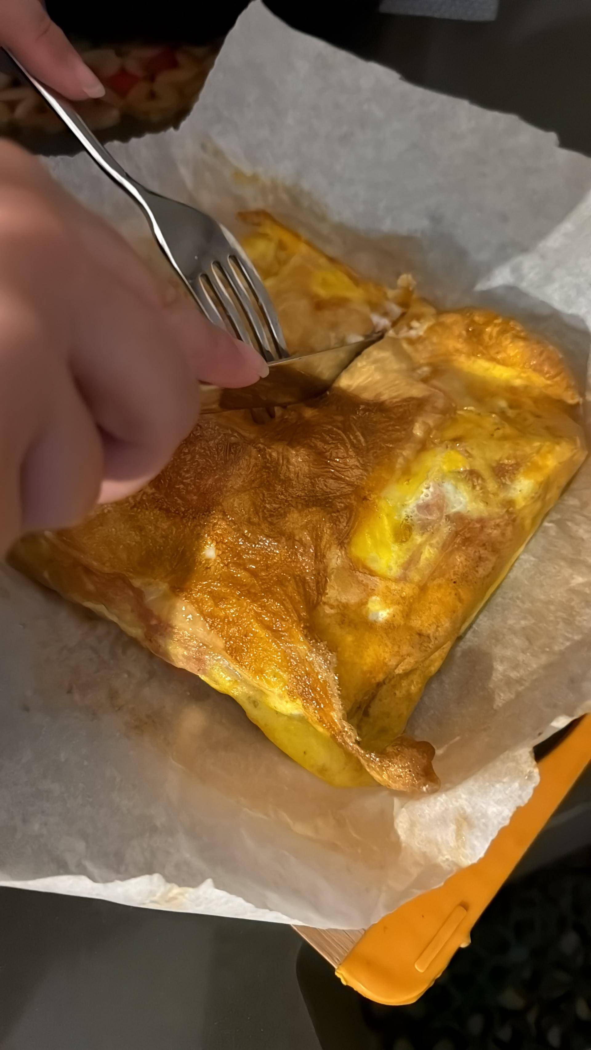 Frittata con prosciutto cotto - Ricette Easy Fry Compact | Moulinex