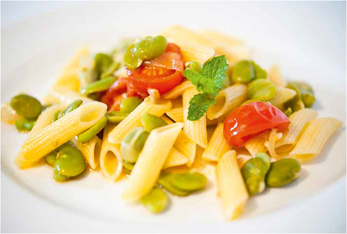 Pasta senza glutine con fave e pomodorini - Ricette Companion | Moulinex