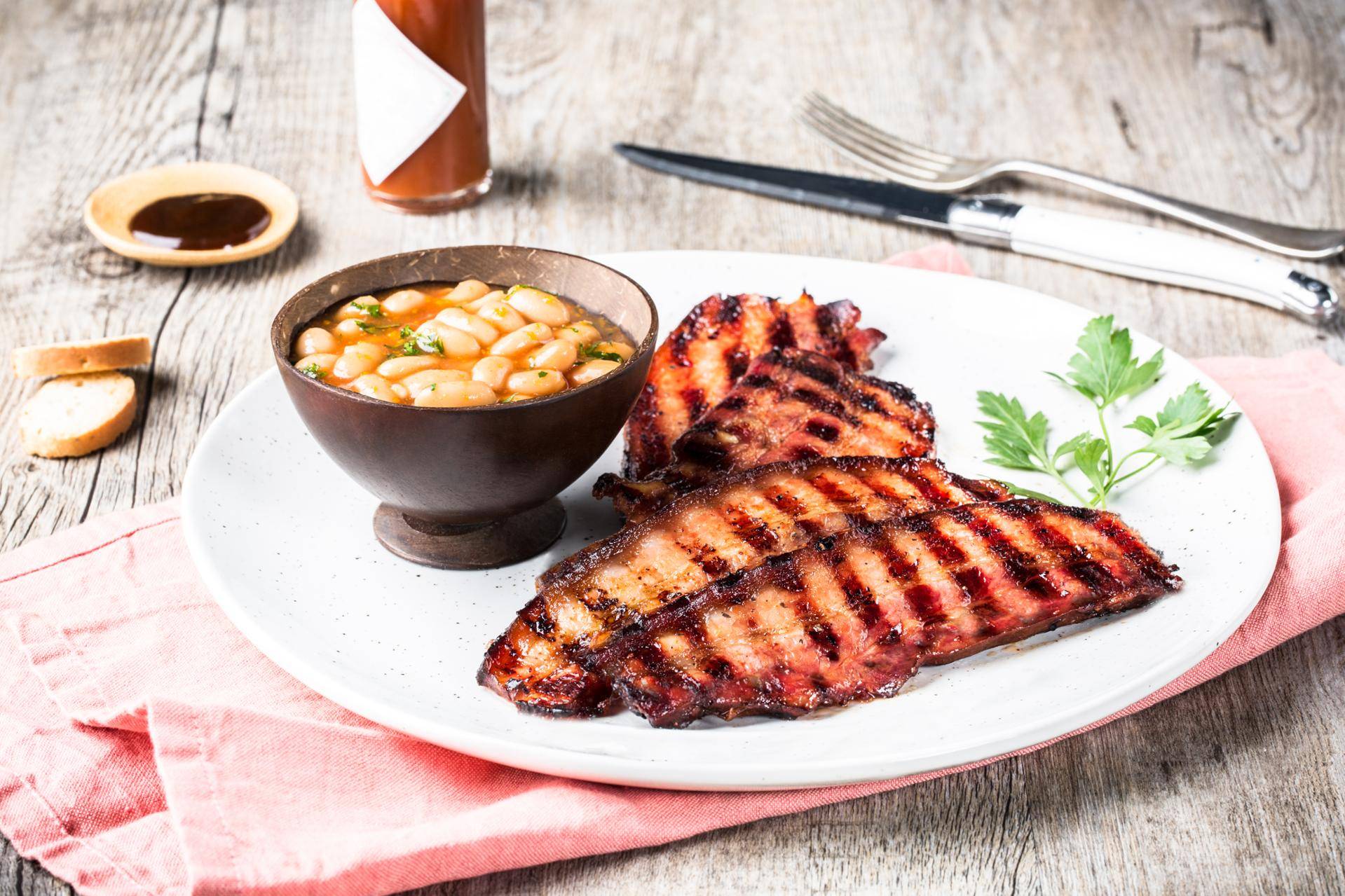 Pancetta di maiale alla salsa barbecue - Ricette undefined | Moulinex