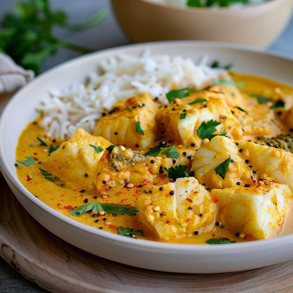 Merluzzo al curry e curcuma - Ricette Easy Fry Max | Moulinex