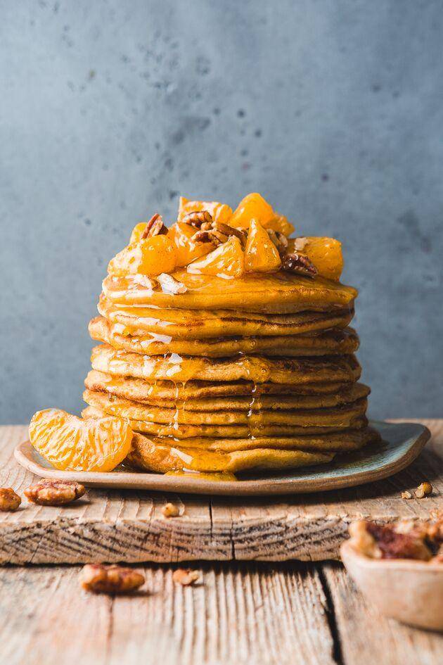 Pancake alla zucca Butternut e farina di castagne - Ricette Perfectmix + | Moulinex