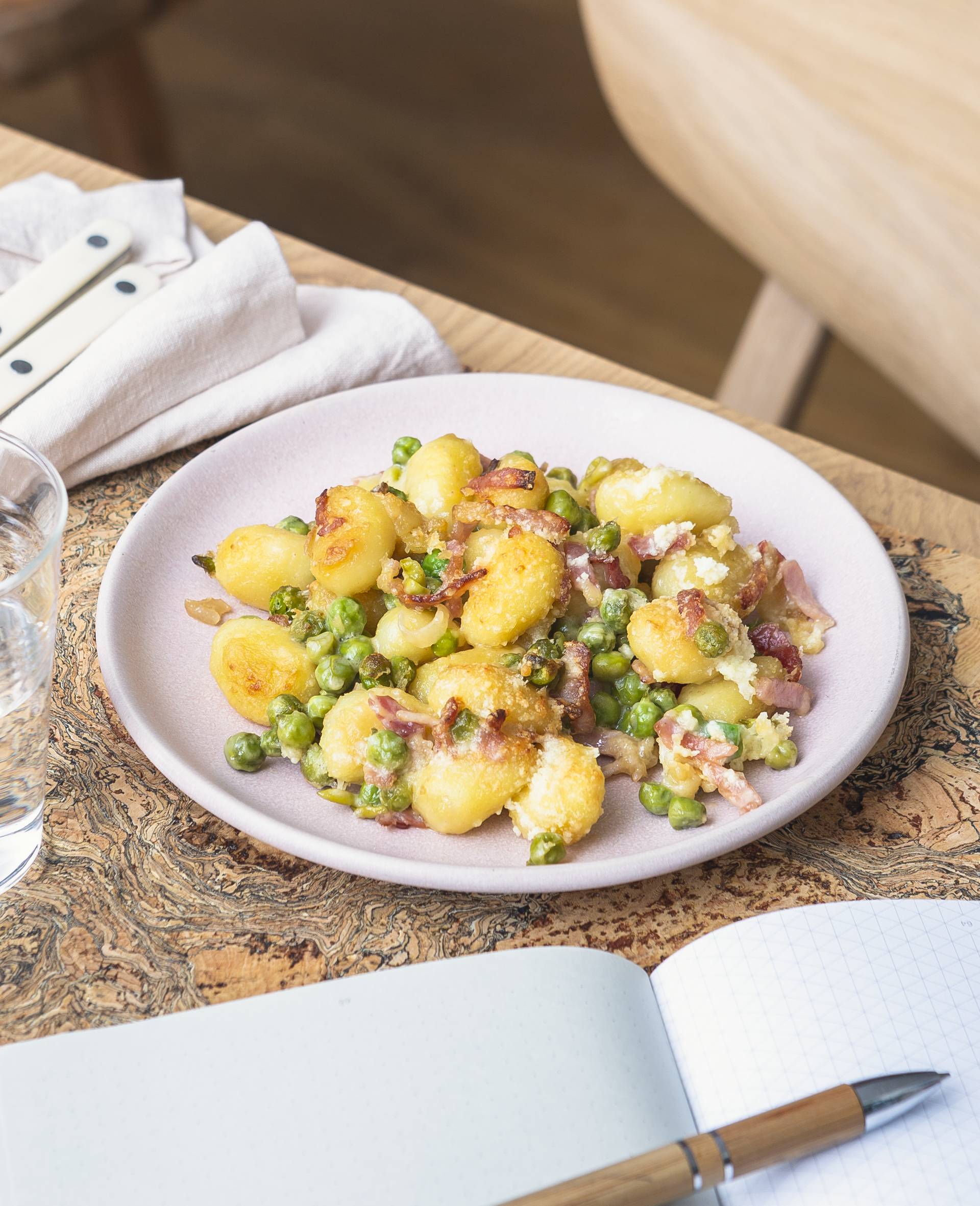 Gnocchi alla carbonara con piselli verdi - Ricette Cookeo Infinity 17in1 | Moulinex
