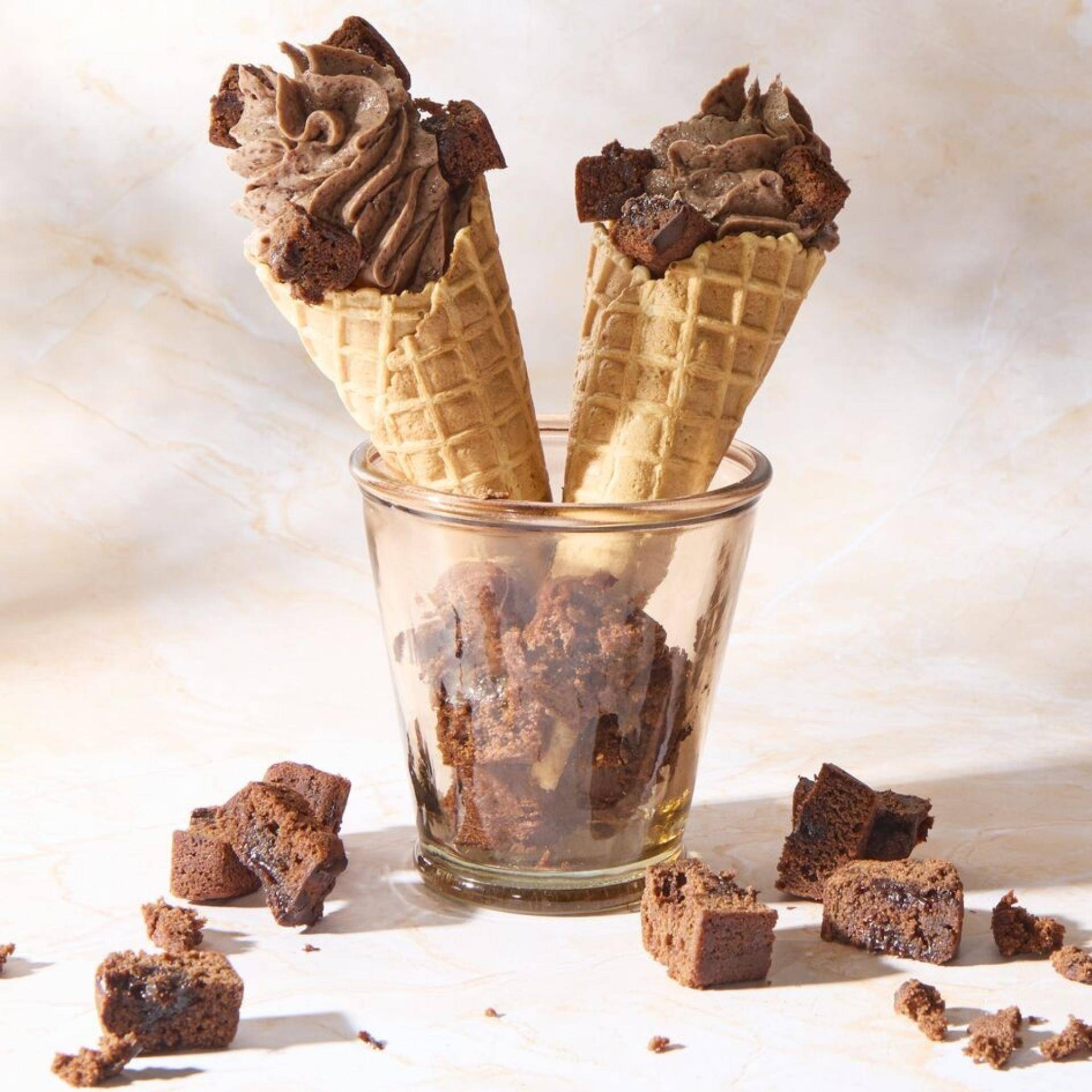 Gelato soft proteico al brownie - Ricette Freezi | Moulinex