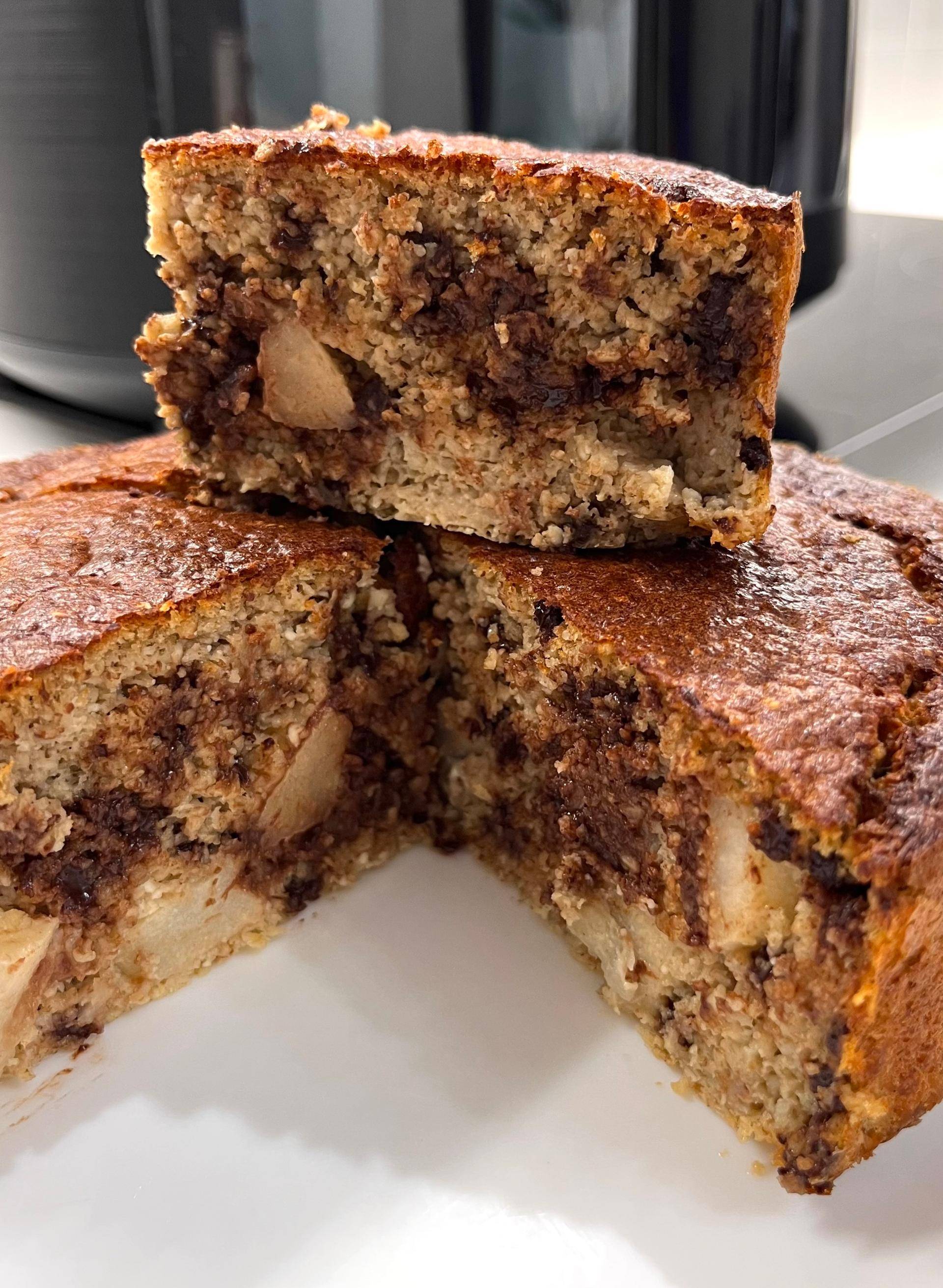 Torta avena cioccolato e pere senza glutine, zucchero e grassi - Ricette Companion Connect XL | Moulinex