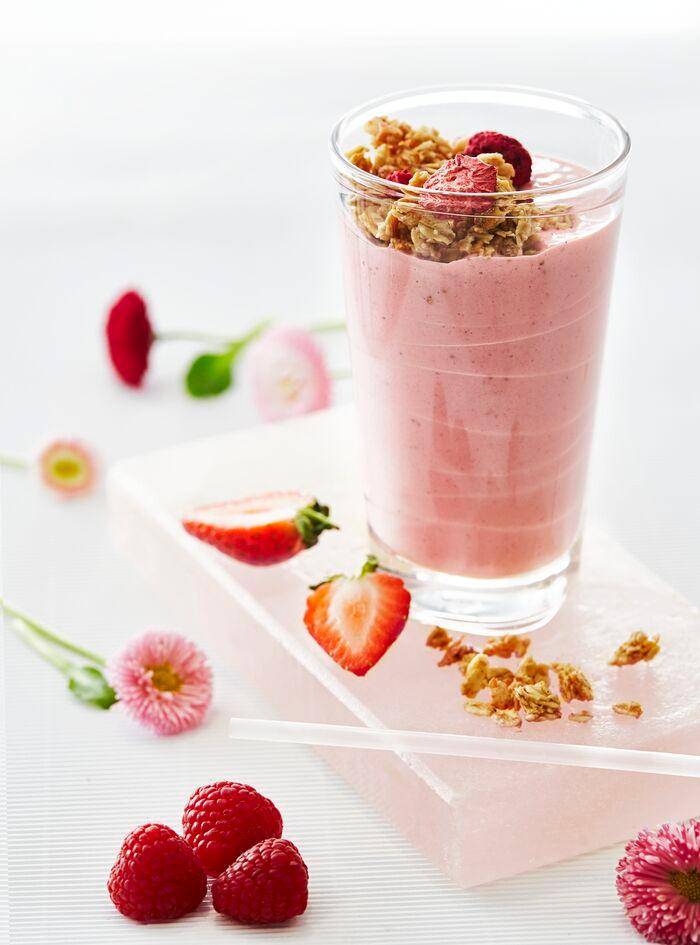 Frullato di frutti rossi, yogurt e muesli - Ricette Perfectmix + | Moulinex