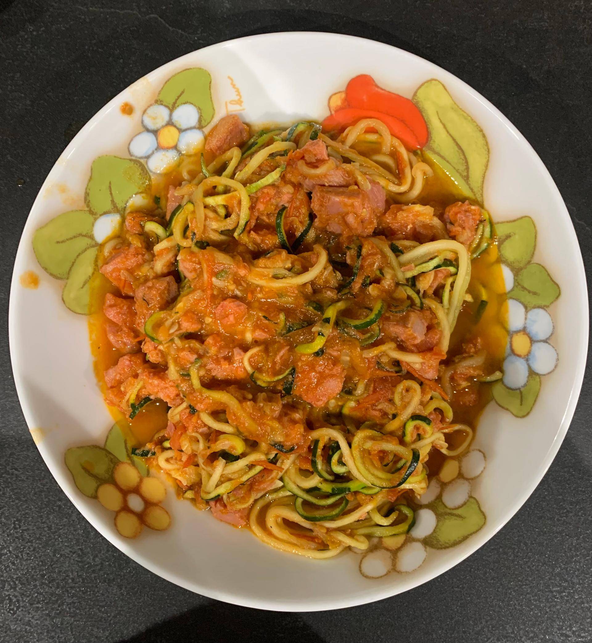 Spaghetti di zucchine con tonno fresco e pomodorini - Ricette Companion Connect | Moulinex
