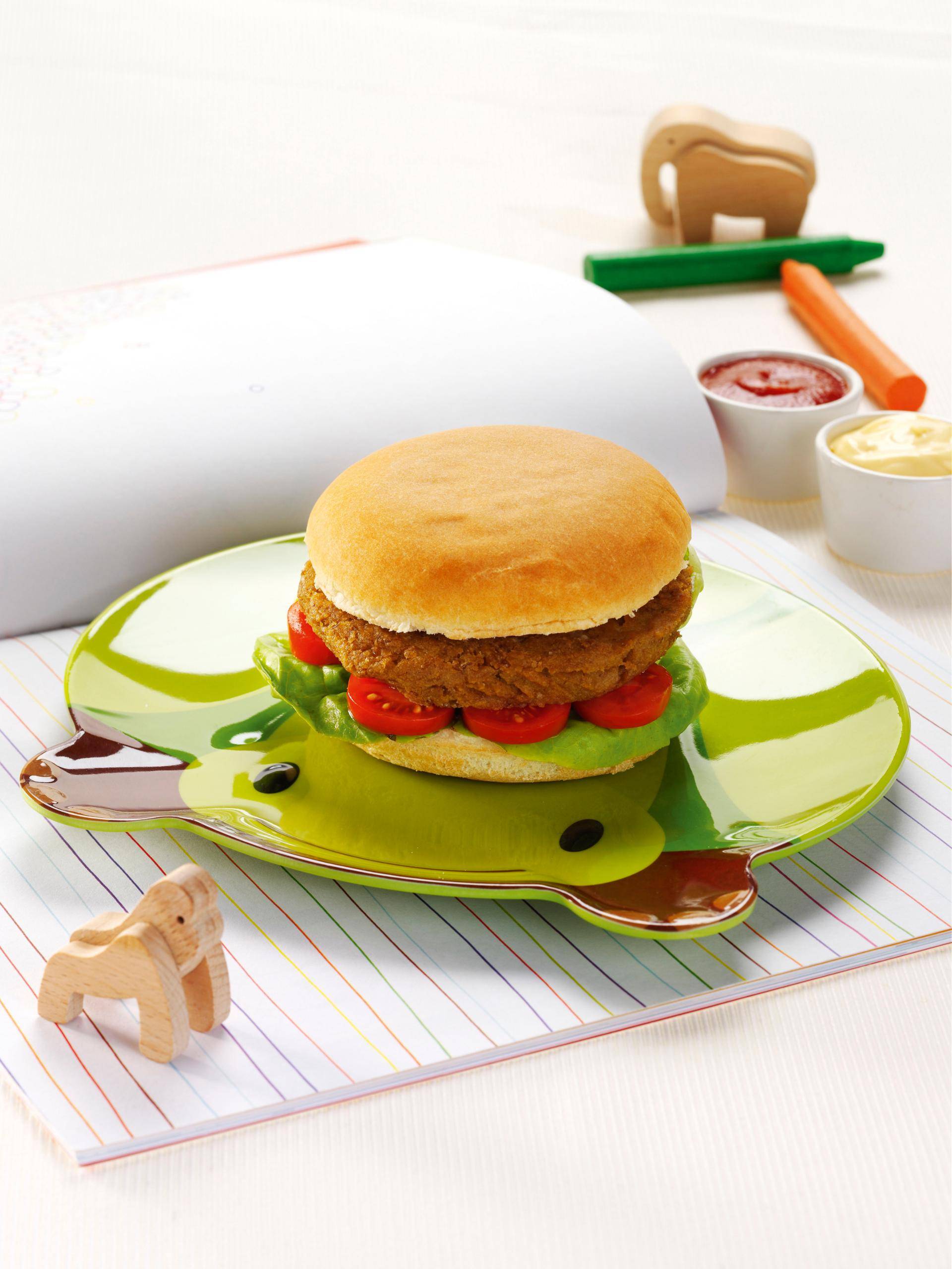 Hamburger vegetariani per bambini - Ricette Companion Connect | Moulinex