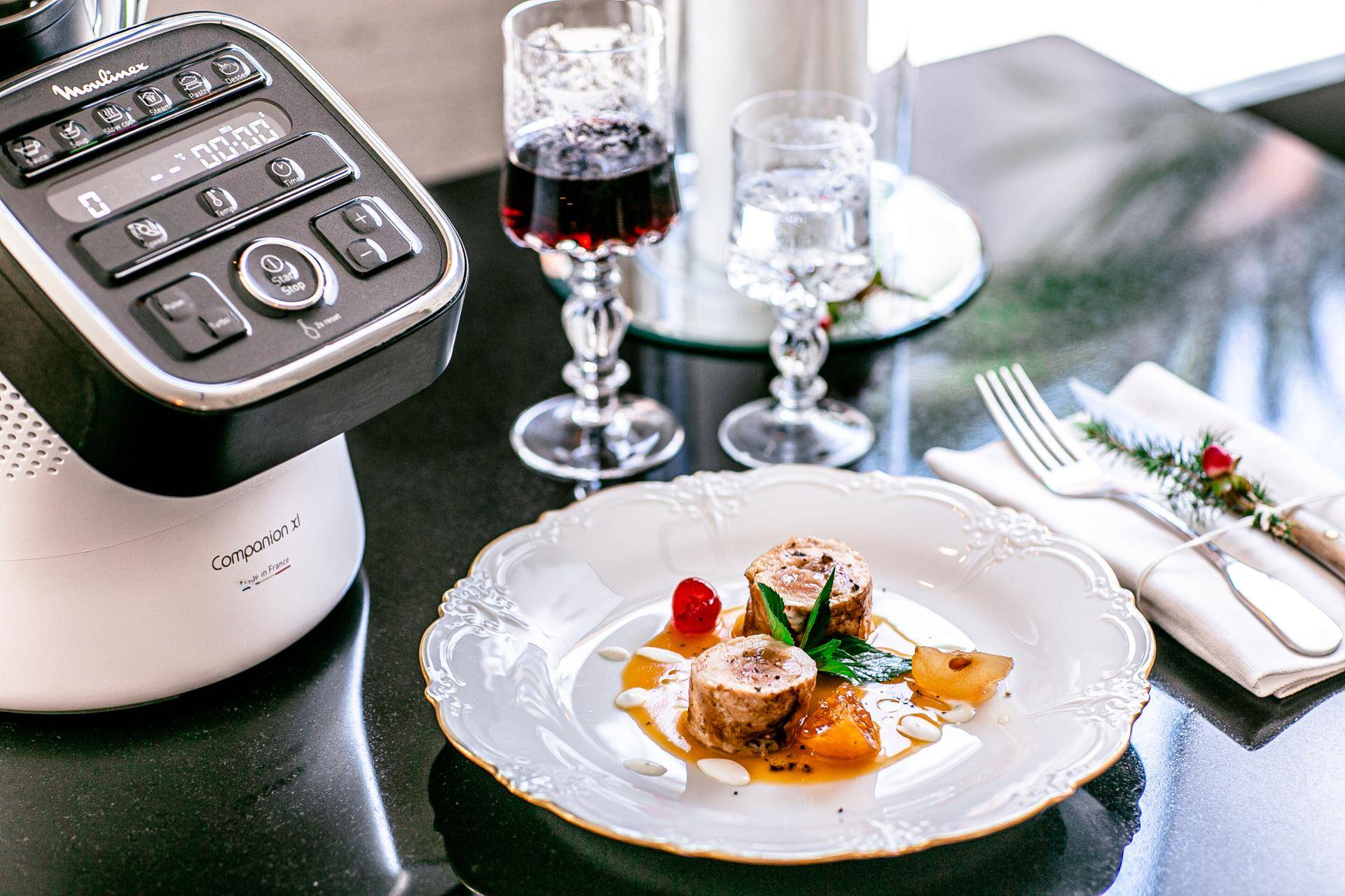 Crema di zucca e yogurt con galletto in porchetta - Ricette Companion | Moulinex