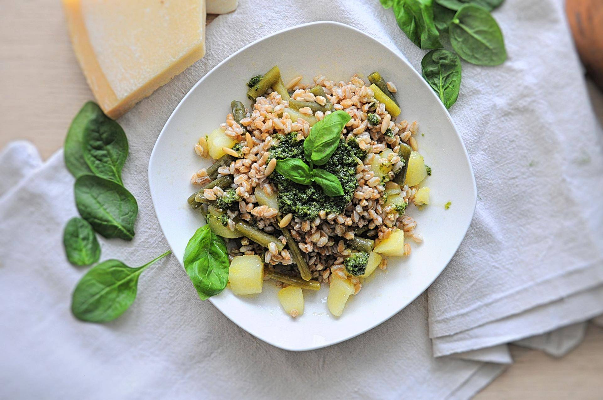 Farro al pesto di basilico - Ricette Cookeo | Moulinex