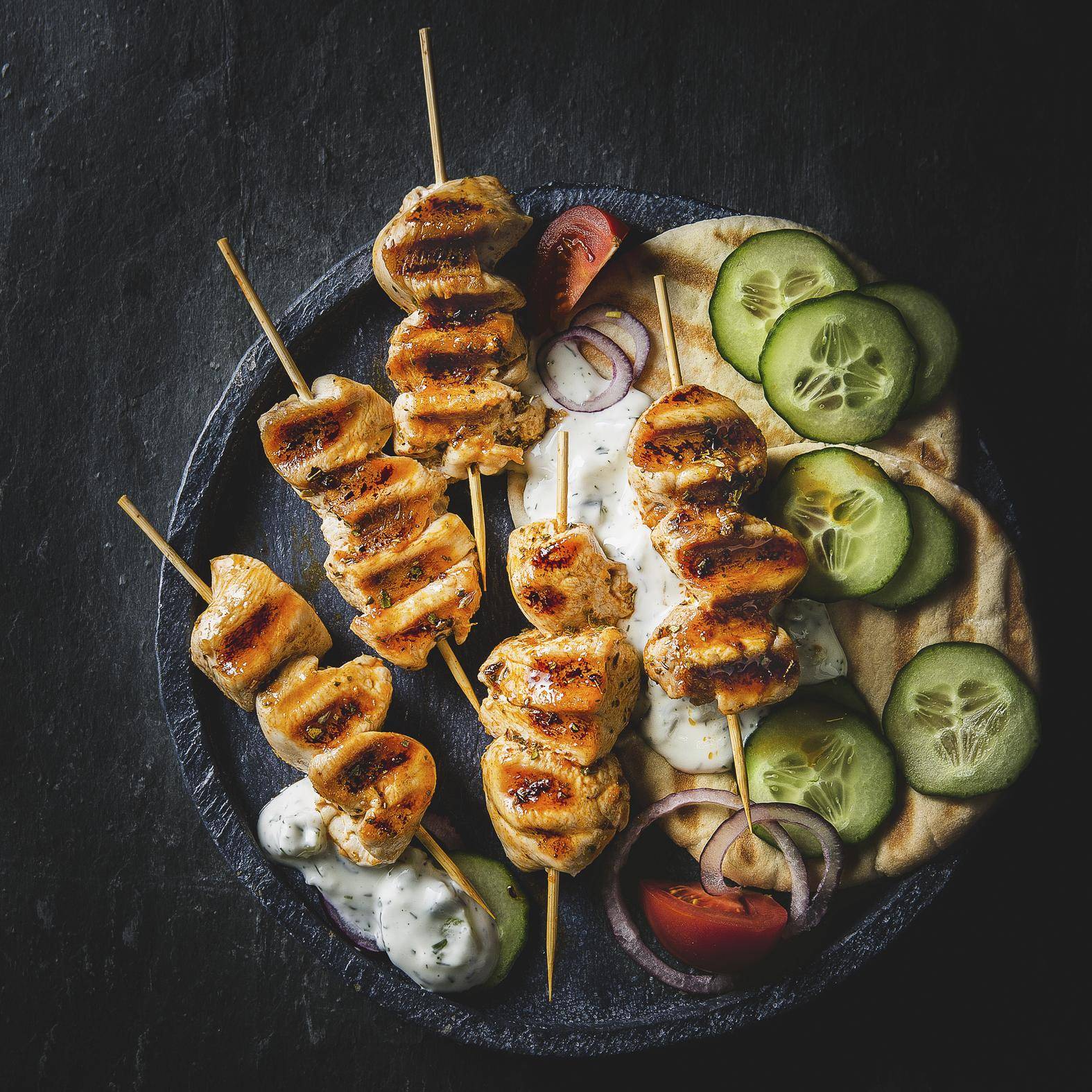 Kebab di pollo alla greca - Ricette EASY FRY & GRILL 2 in 1 MECHANICAL | Moulinex