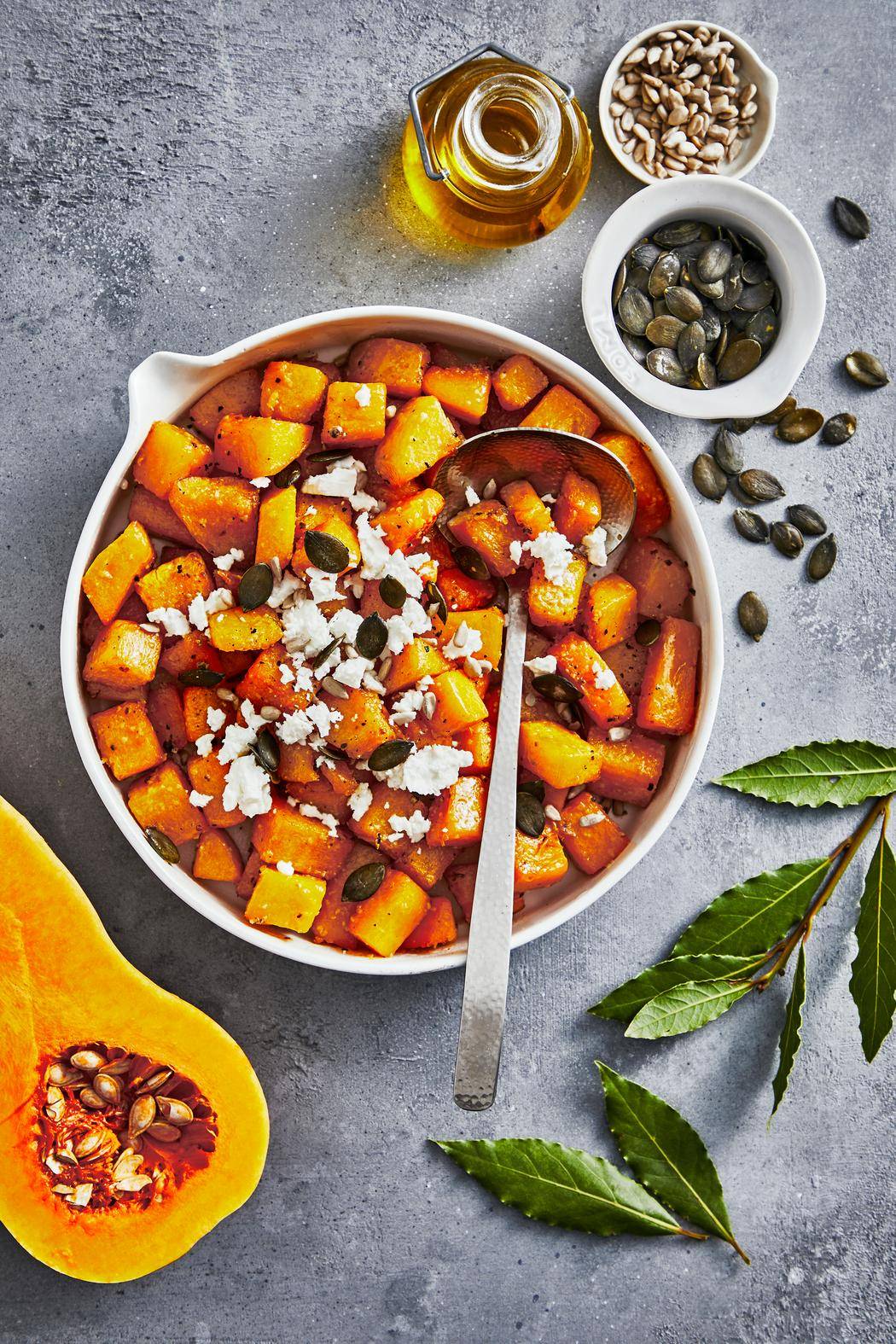 Zucca Butternut con olio d’oliva, aglio e alloro - Ricette EASY FRY OVEN & GRILL 9 in 1 | Moulinex