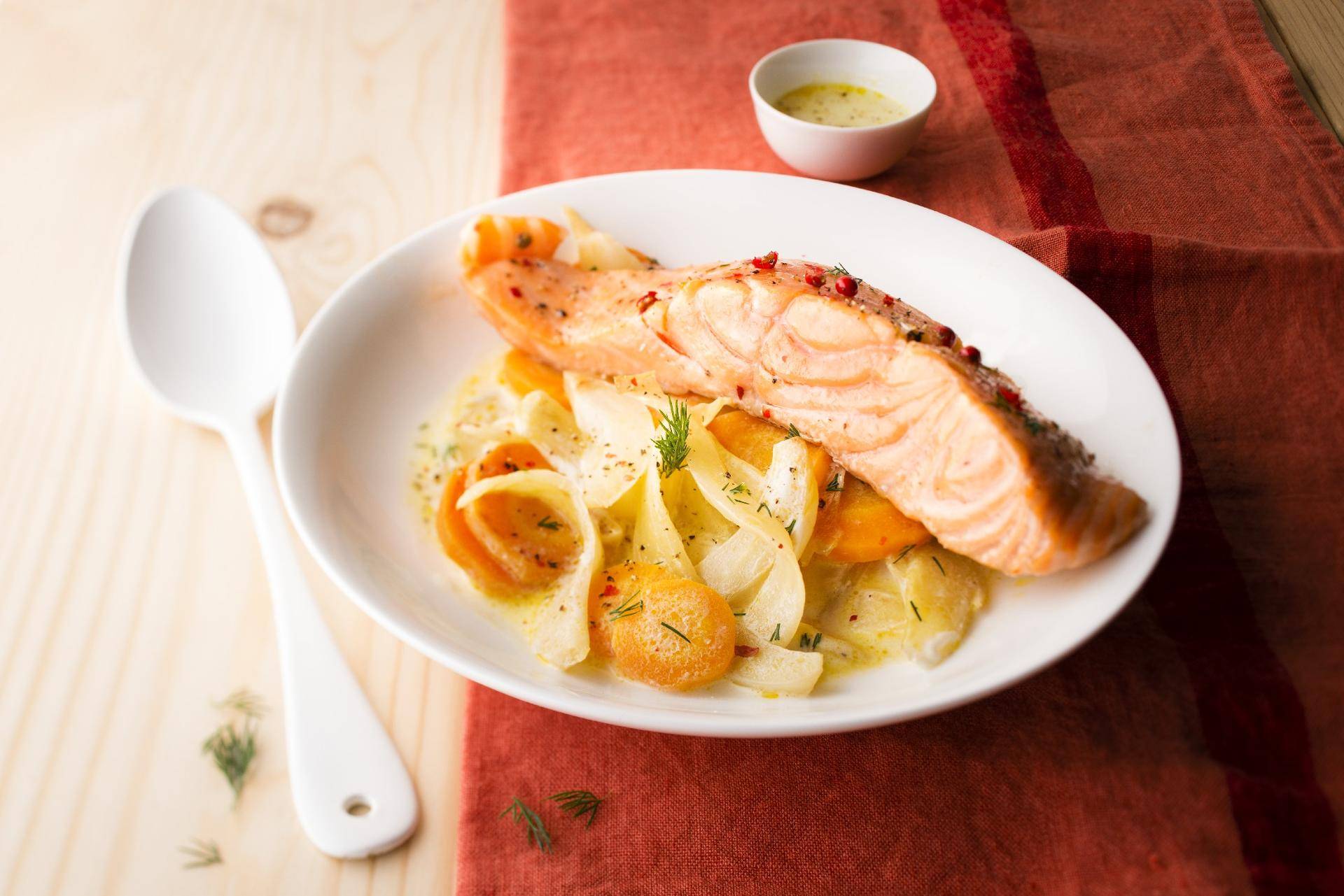 Stufato di salmone e finocchio - Ricette Cookeo | Moulinex