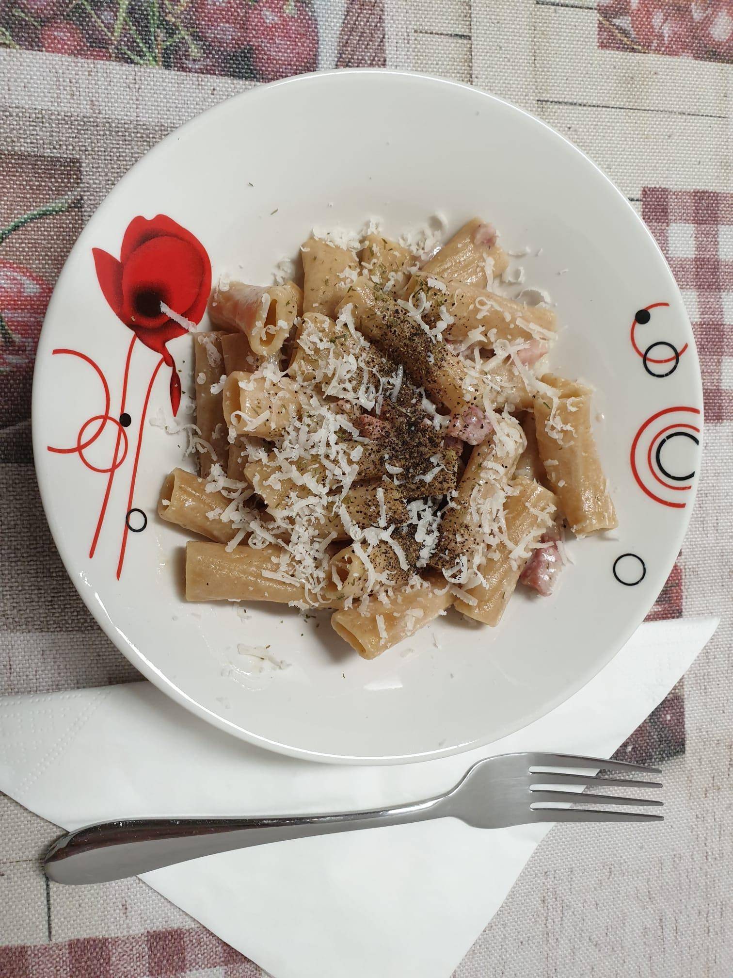 Tortiglioni integrali con panna e pancetta - Ricette Cookeo | Moulinex