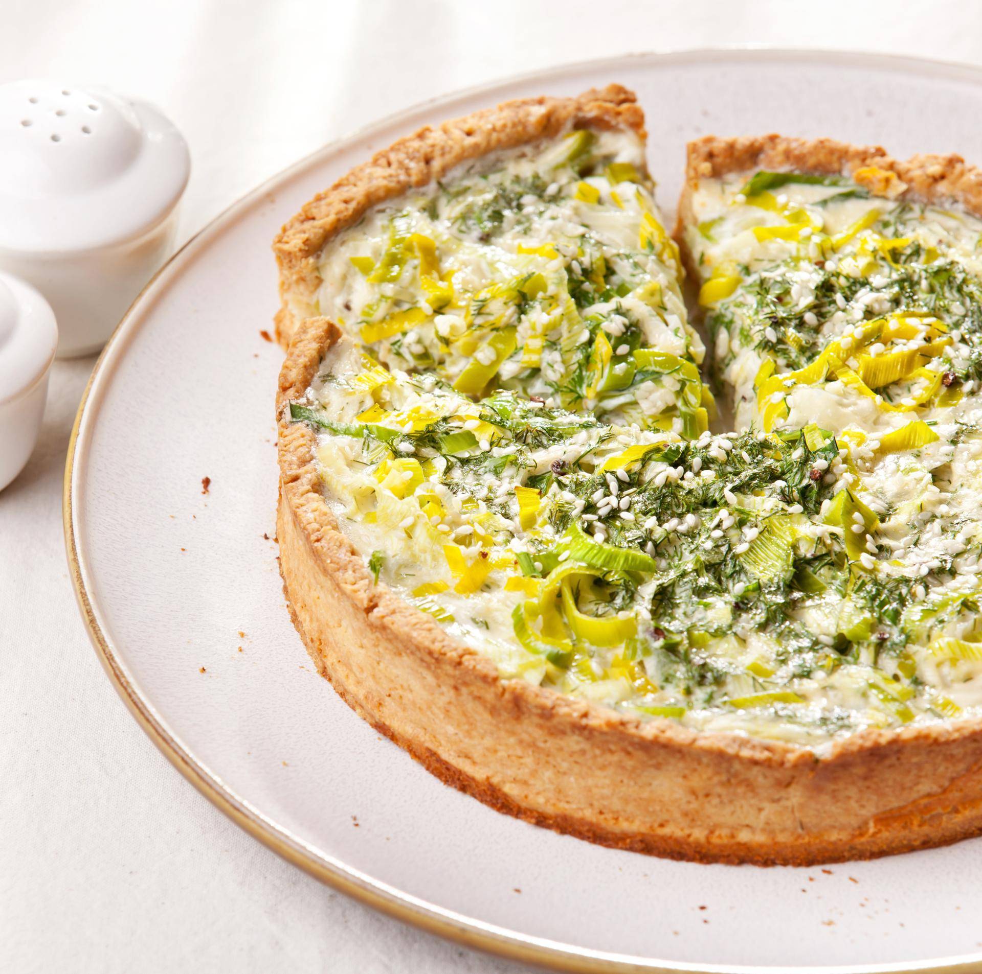 Quiche di porri e curry - Ricette Easy Fry XL Surface | Moulinex