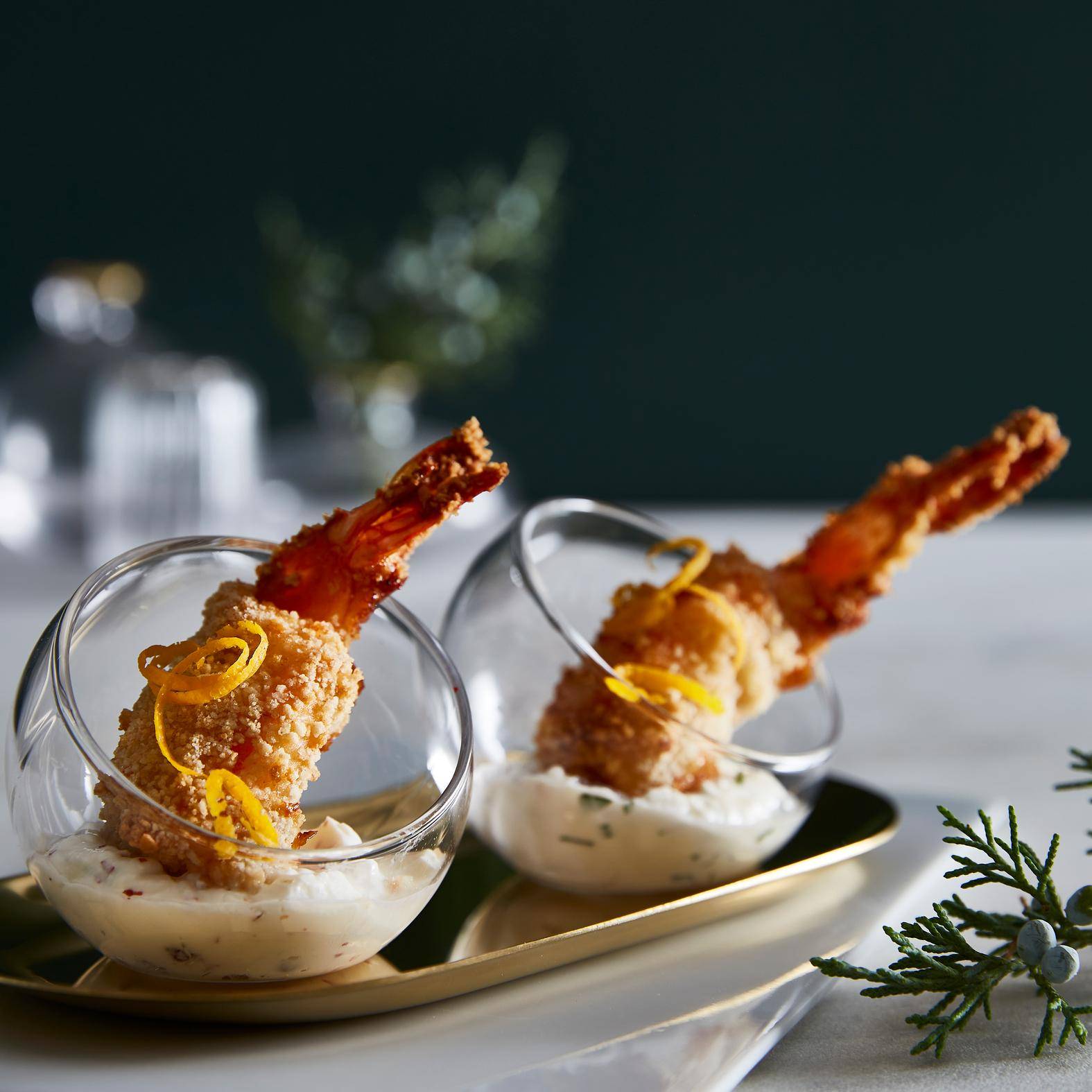 Gamberi ripieni di salsa allo yogurt - Ricette EASY FRY GRILL & STEAM 3 in 1 | Moulinex