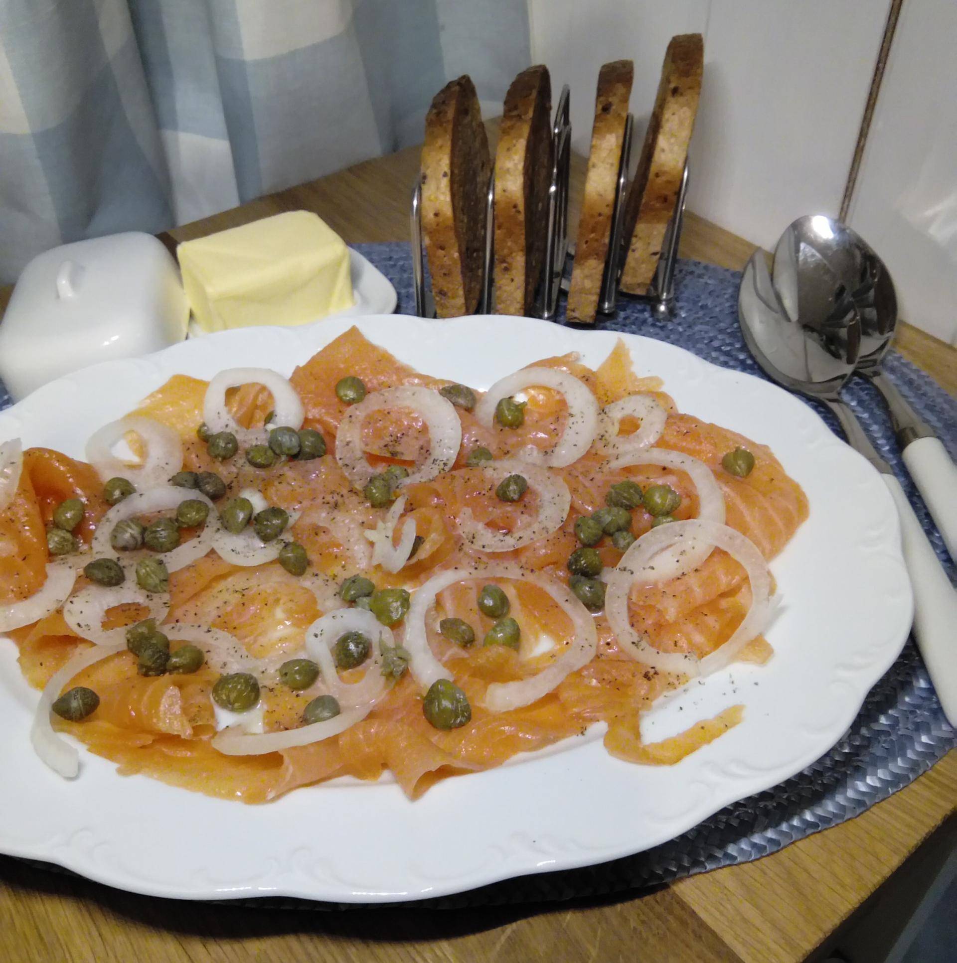 Carpaccio di salmone affumicato - Ricette Companion Connect | Moulinex