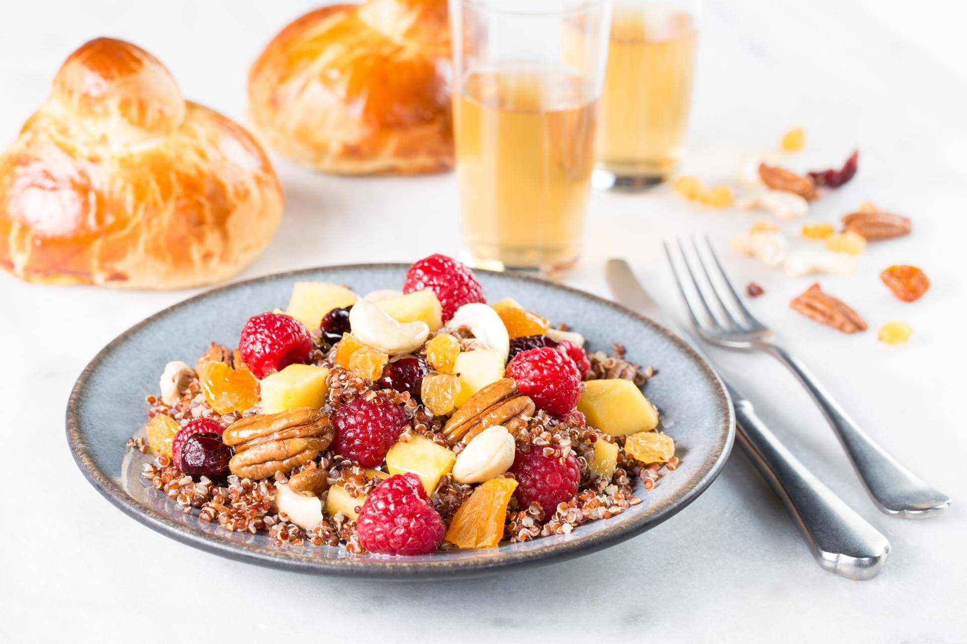 Insalata di pesche e quinoa - Ricette Cookeo | Moulinex