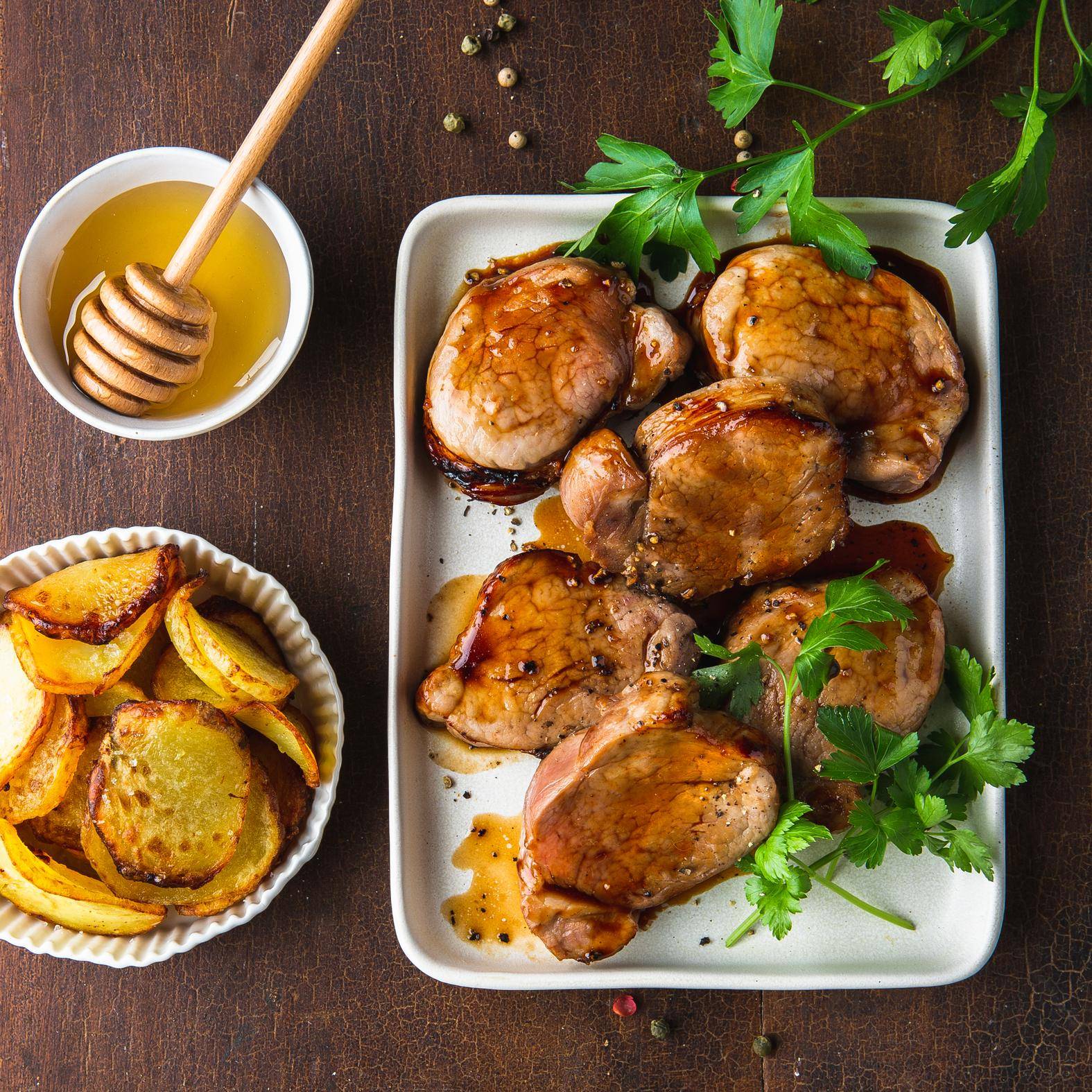 Filetto mignon al miele con patate alla sarladaise - Ricette EASY FRY OVEN & GRILL 9 in 1 | Moulinex