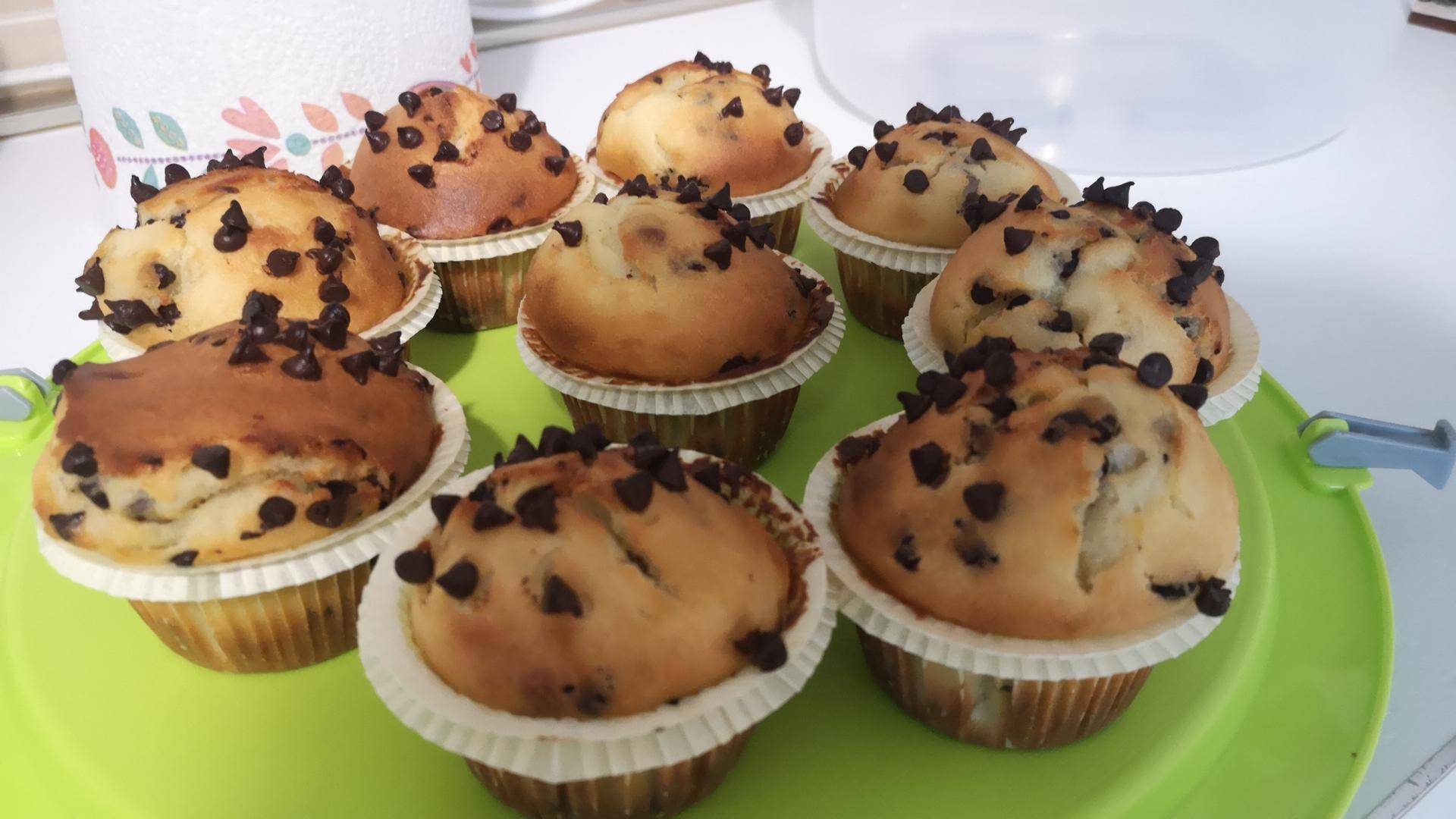 Muffin allo yogurt e gocce di cioccolato - Ricette Companion XL | Moulinex