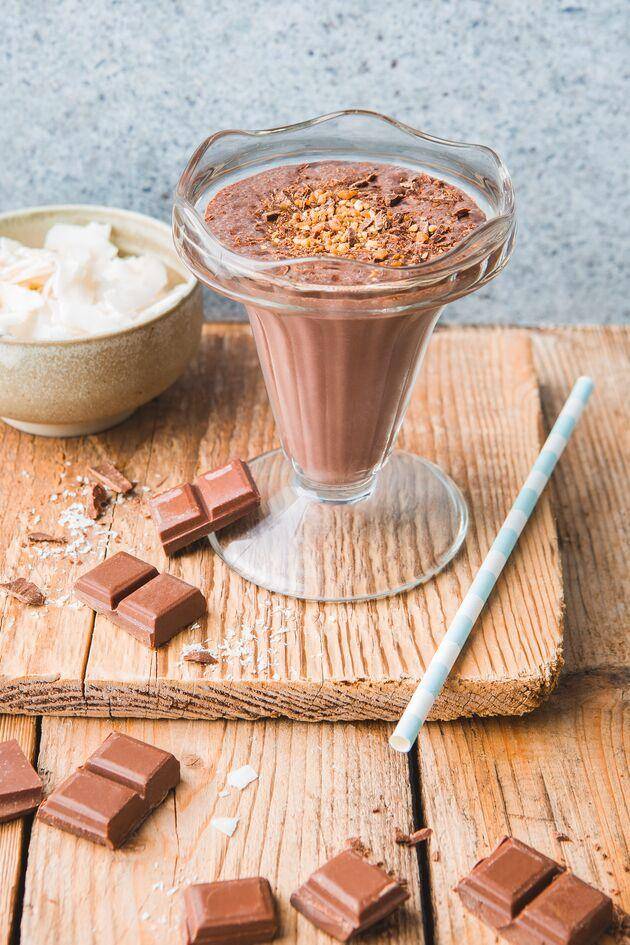 Frappé al cioccolato, banana e cocco - Ricette Perfectmix + | Moulinex