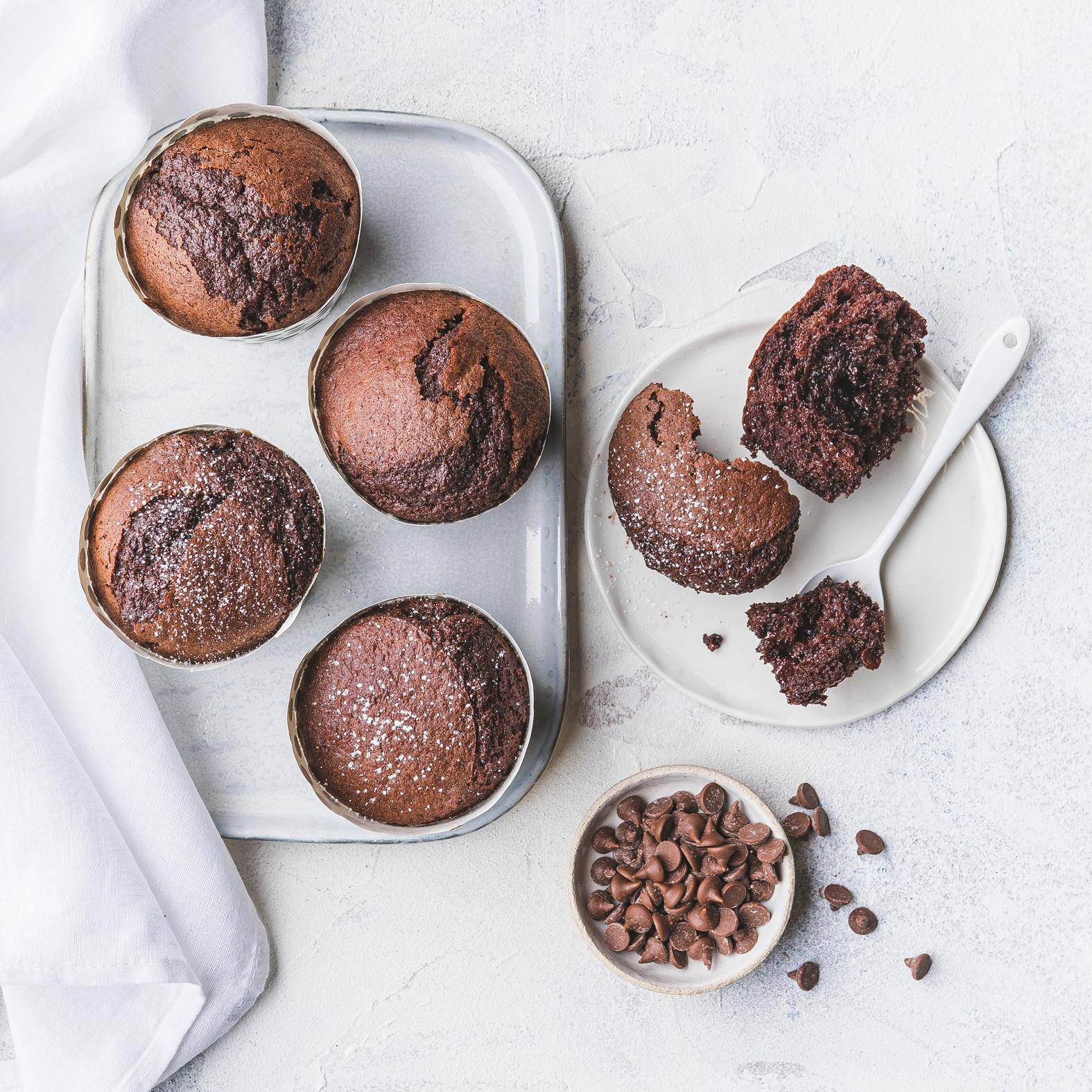 Muffin al cioccolato - Ricette Dual EasyFry&Grill | Moulinex
