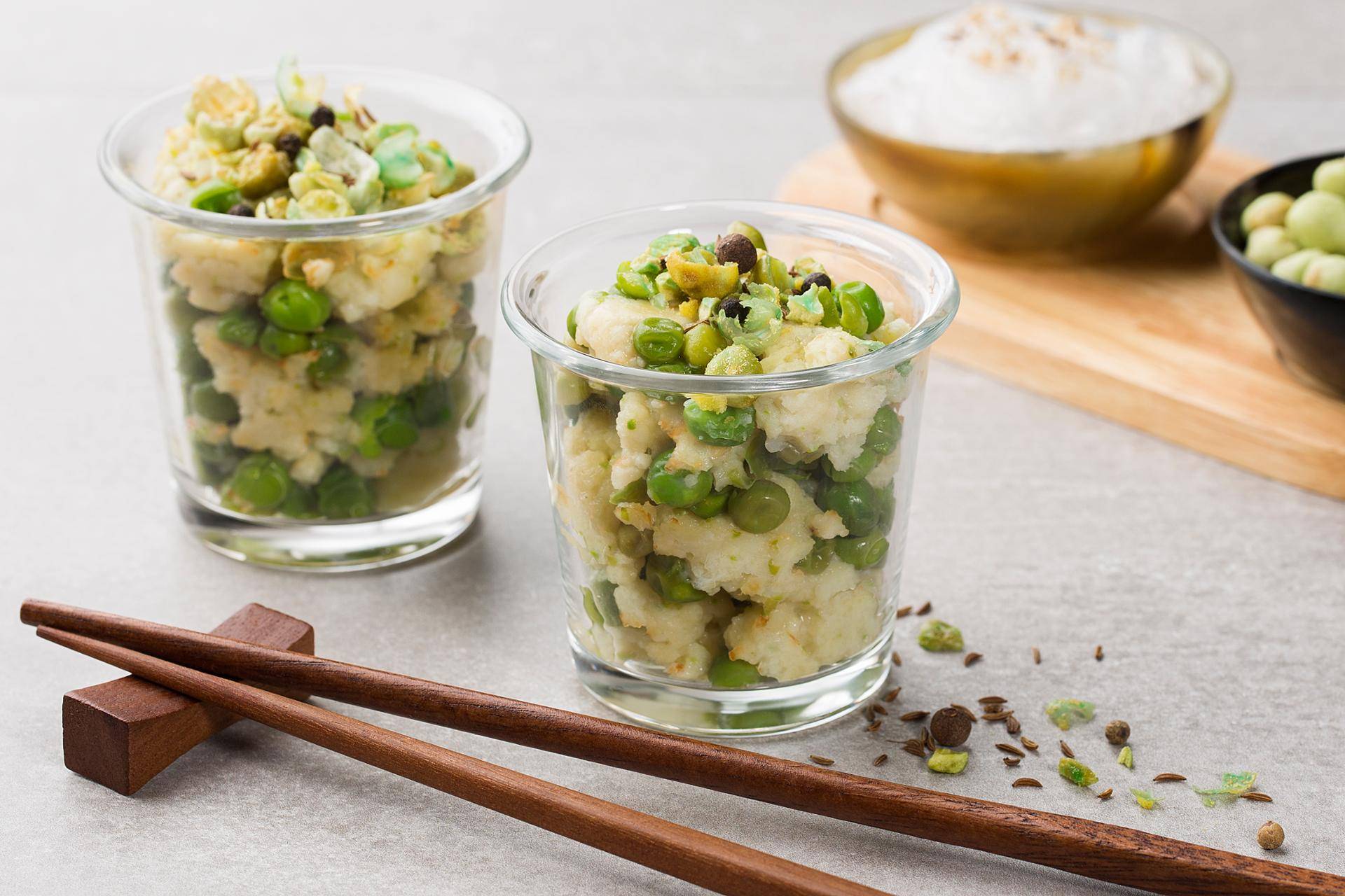 Verrines di pesce con wasabi - Ricette Easy fry Silence XL / Essential XL | Moulinex