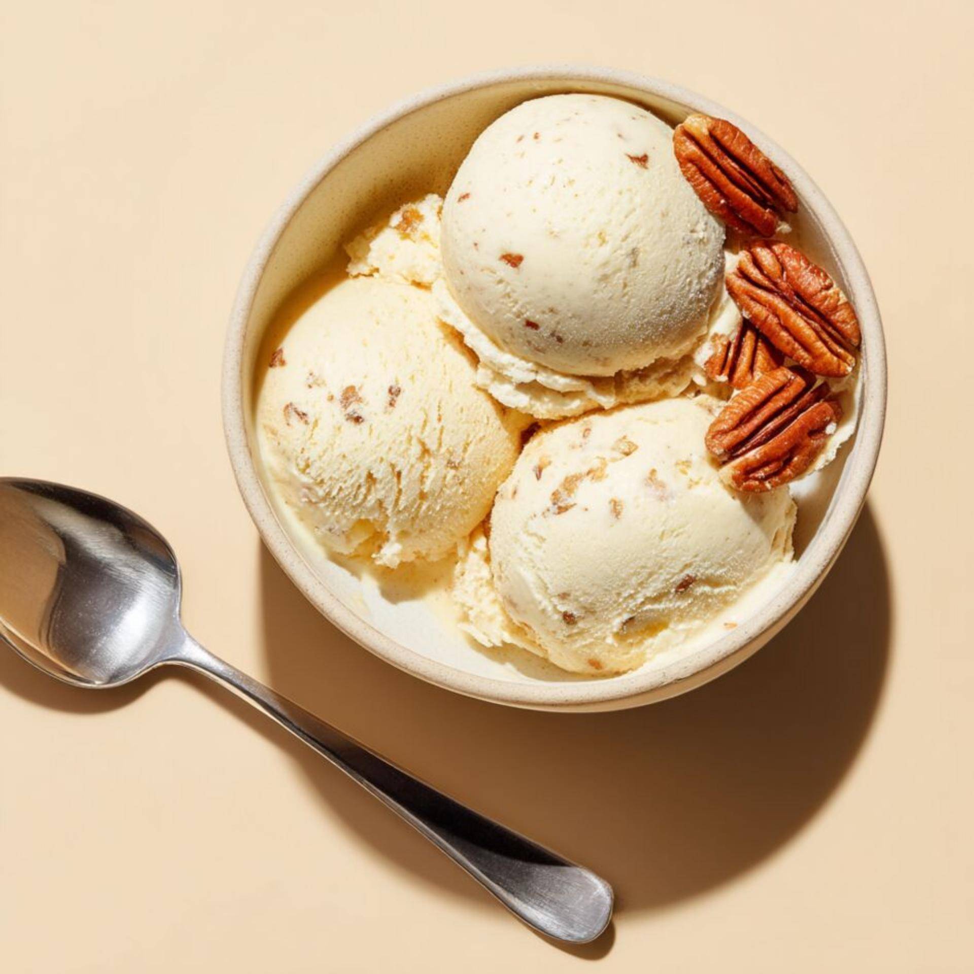 Gelato alla vaniglia con noci pecan caramellate - Ricette Dolci | Moulinex