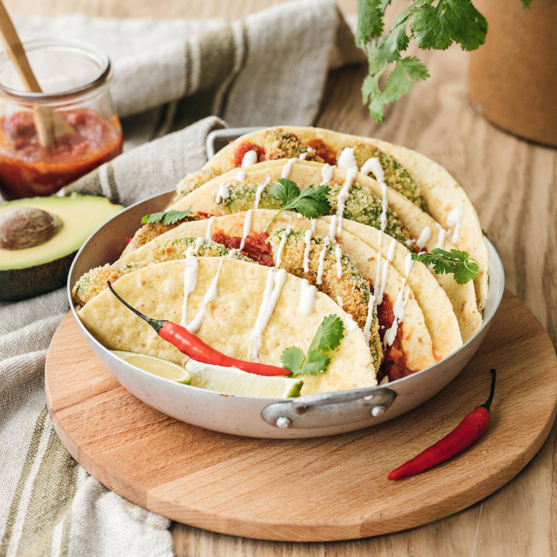 Tacos vegetariani all’avocado - Ricette EASY FRY & GRILL 2 in 1 DIGITAL | Moulinex