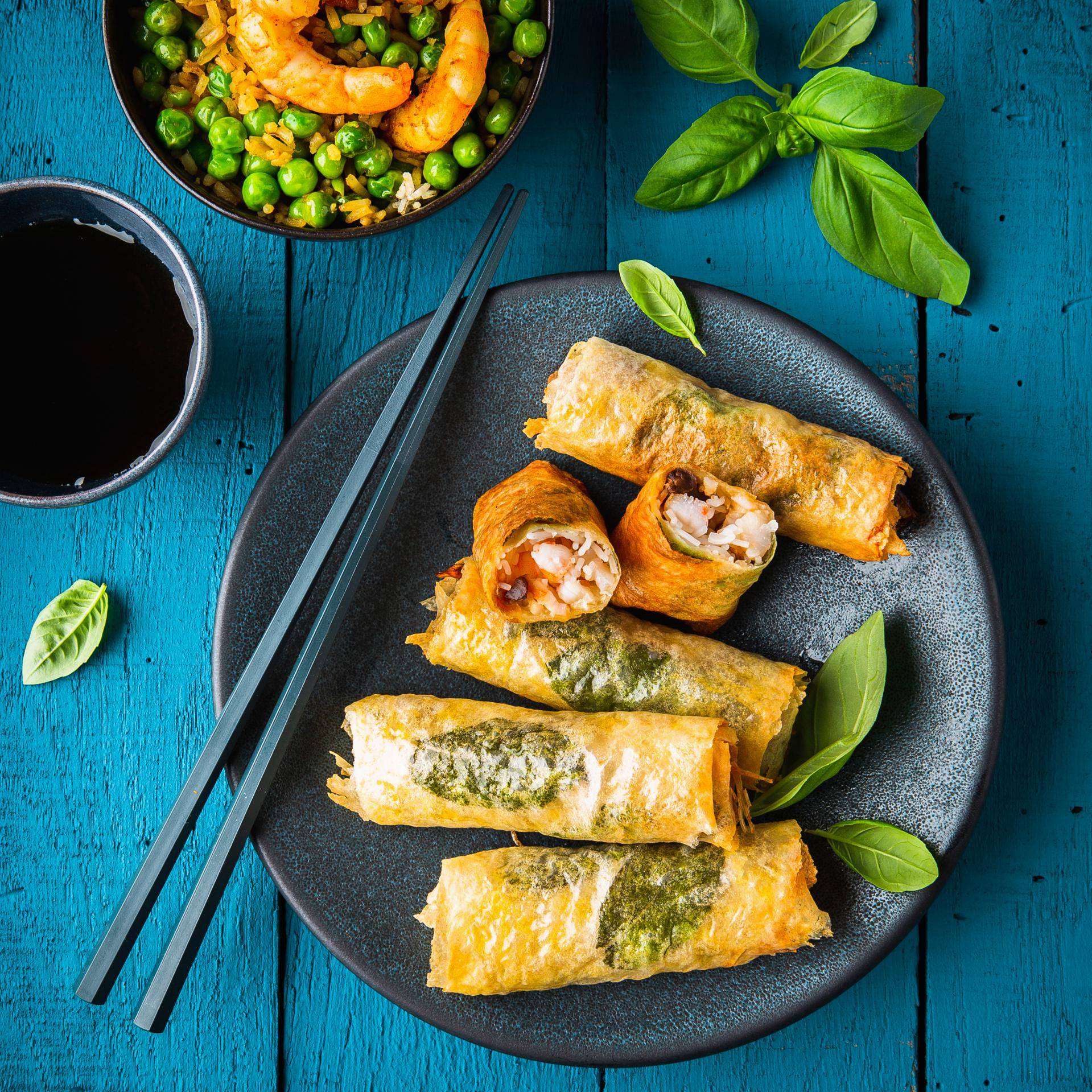Involtini primavera con gamberi - Ricette Cookeo | Moulinex