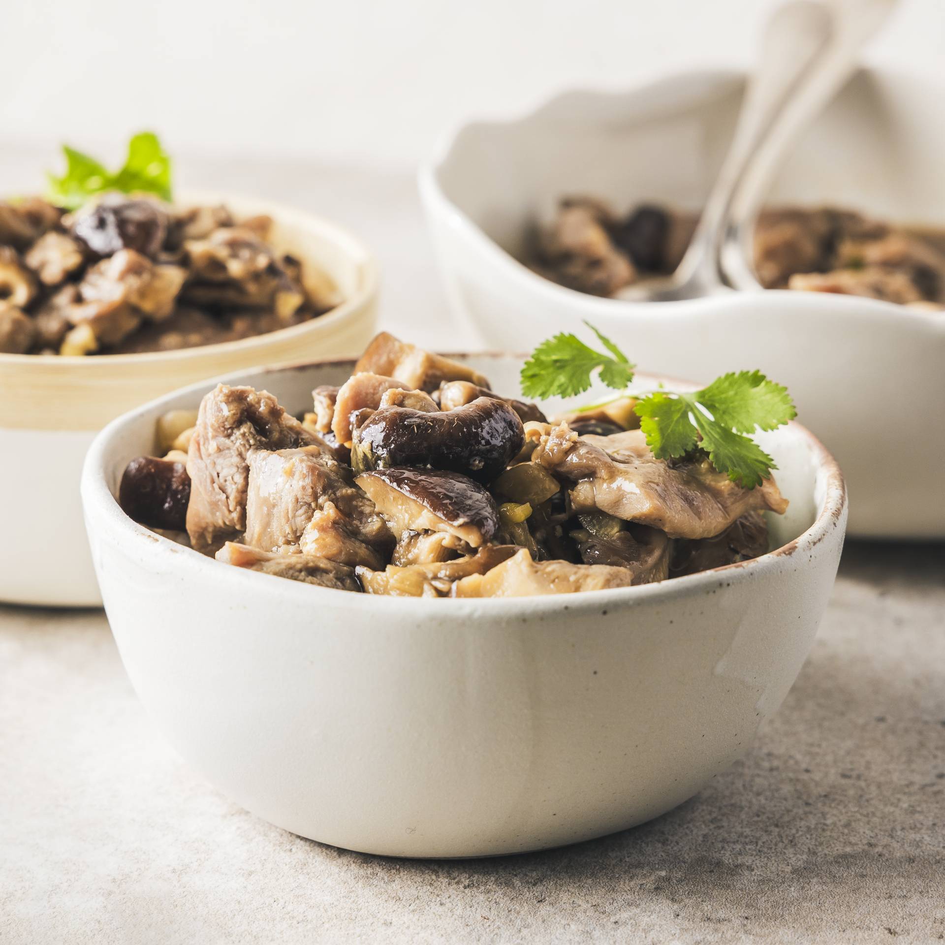 Pollo al vapore con funghi shiitake, miele e soia - Ricette Cookeo 9in1 | Moulinex
