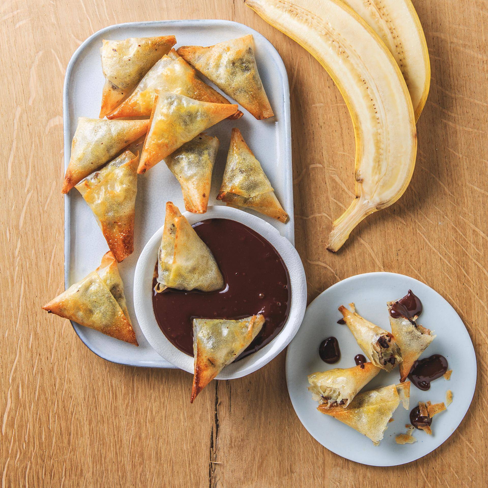 Samosa ciocco-banana - Ricette EASY FRY & GRILL 2 in 1 DIGITAL | Moulinex