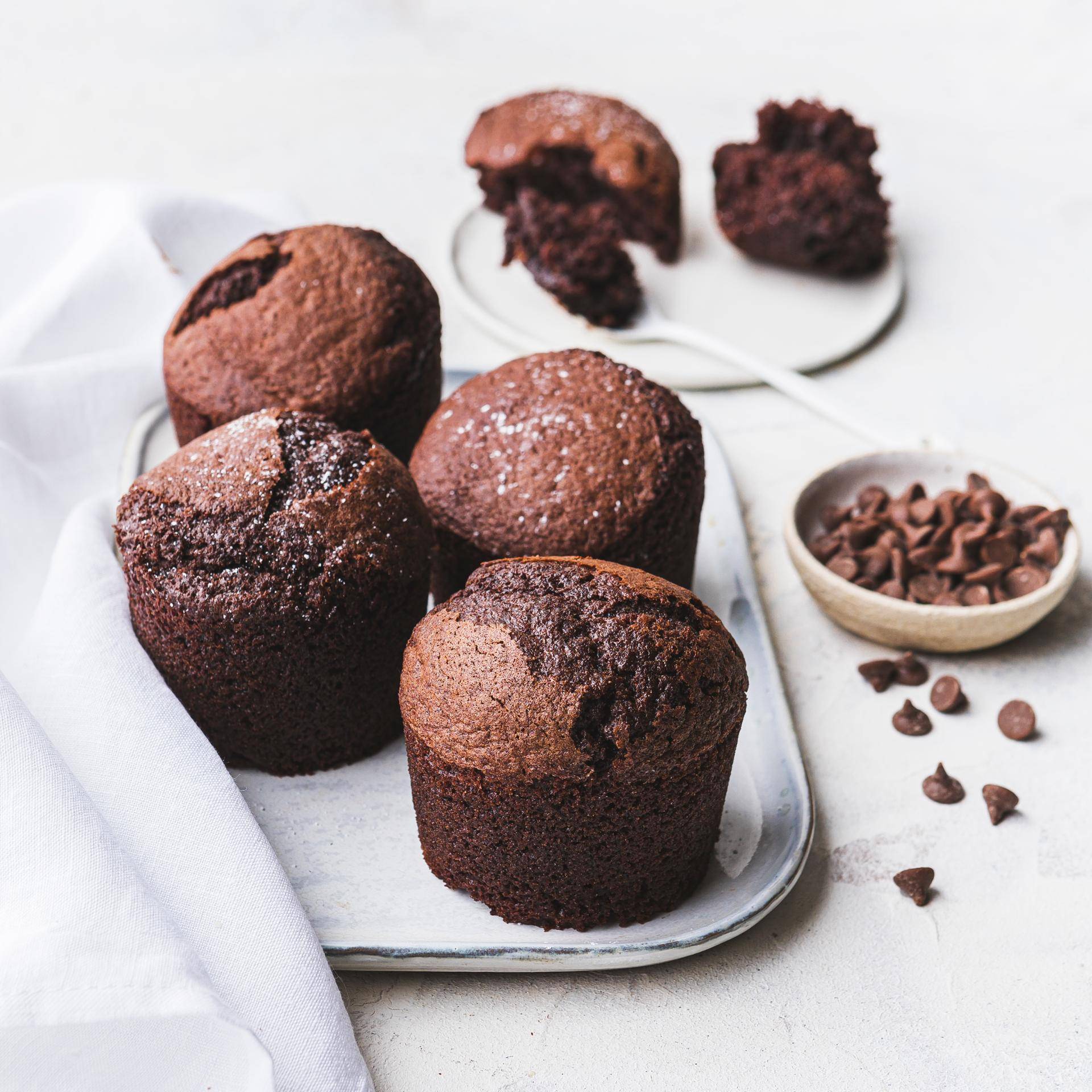Muffin con gocce di cioccolato - Ricette Multifunction Airfryer Oven Digital | Moulinex