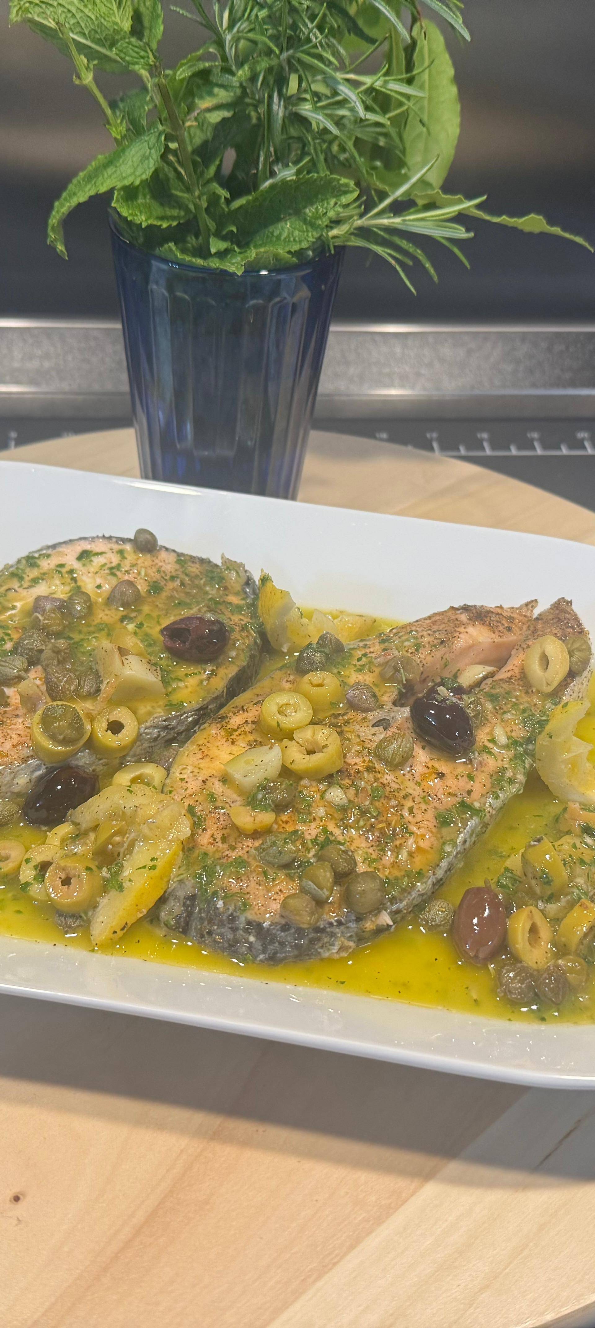 Filetto orata con panure di olive e verdure in multicottura - Ricette Companion Connect XL | Moulinex