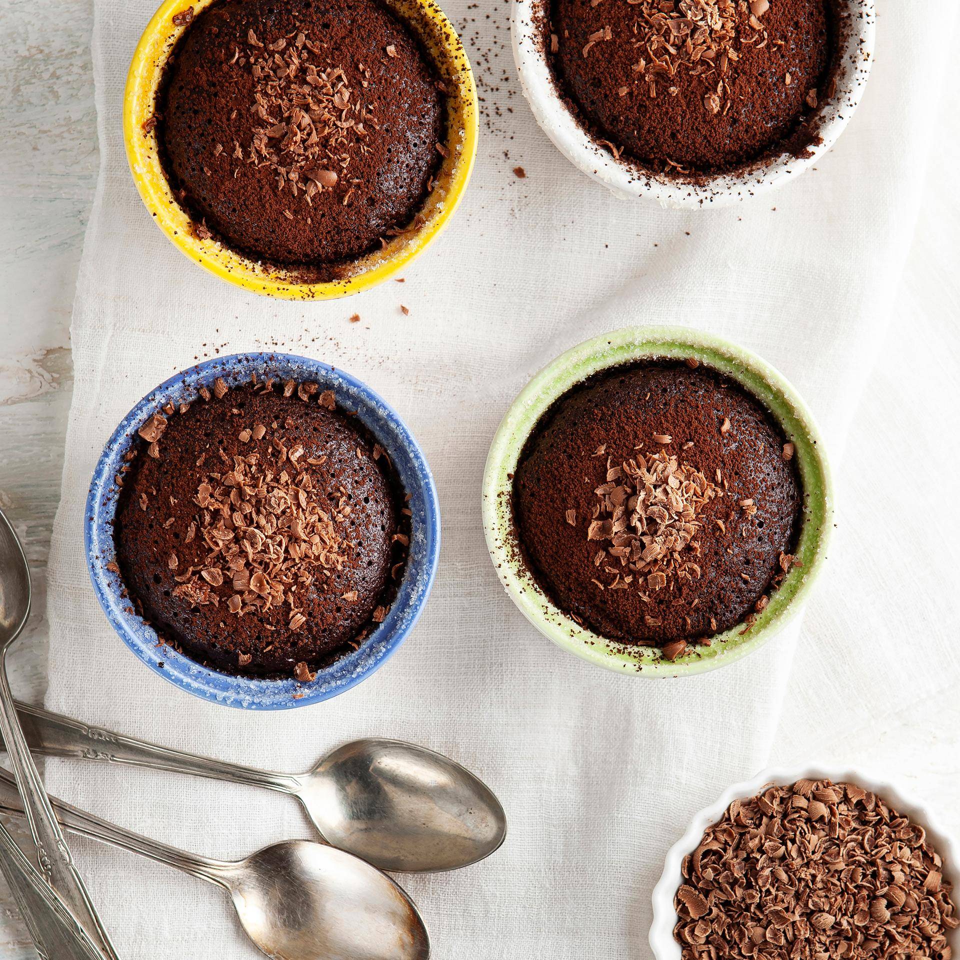 Tortini al cioccolato con cuore fondente - Ricette Easy Fry Max | Moulinex
