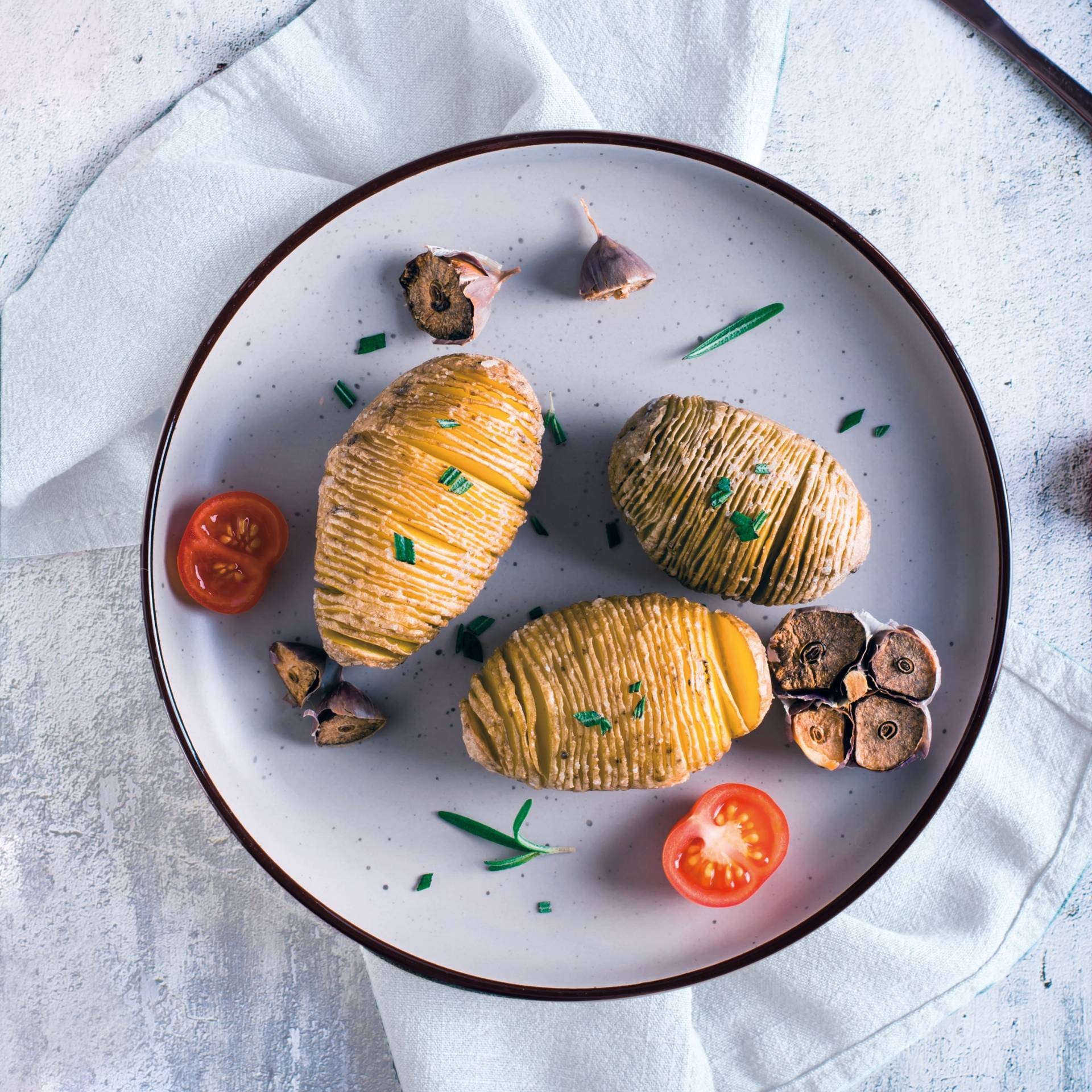 Patate a fisarmonica - Ricette Dual EasyFry&Grill | Moulinex