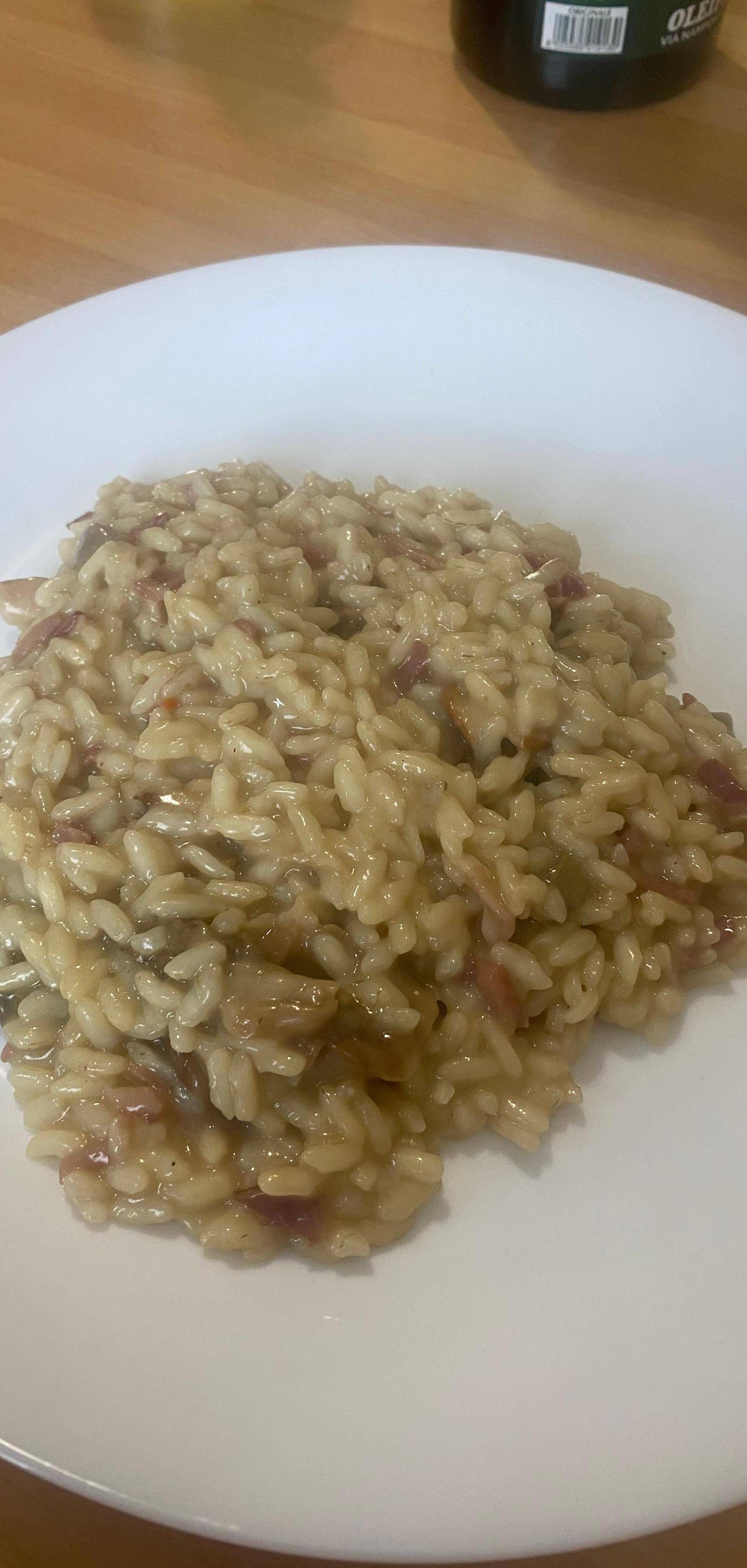 Risotto speck e piselli - Ricette Cookeo | Moulinex