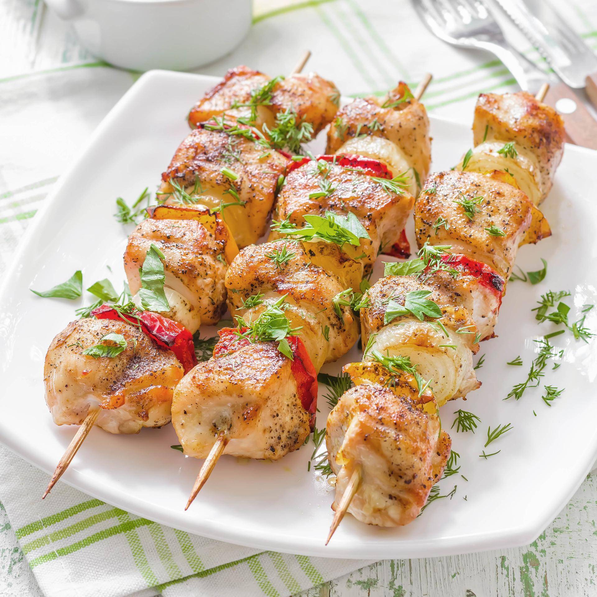 Spiedini di pollo e peperoni - Ricette Dual EasyFry&Grill | Moulinex
