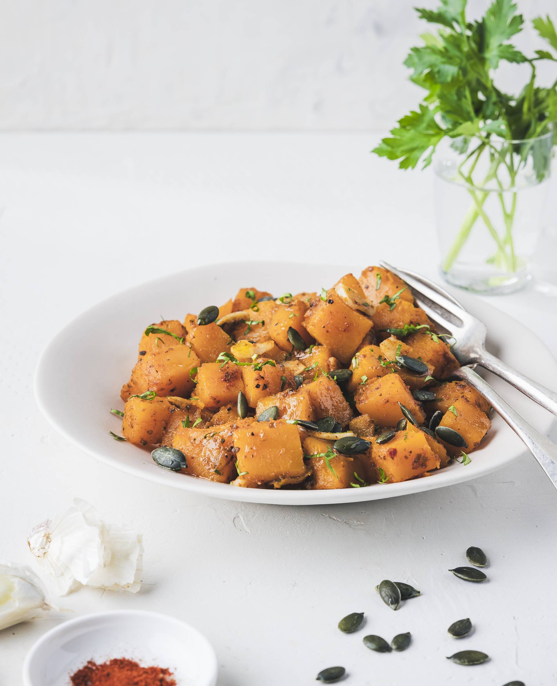 Zucca butternut con aglio ed erbe - Ricette Cookeo 9in1 | Moulinex