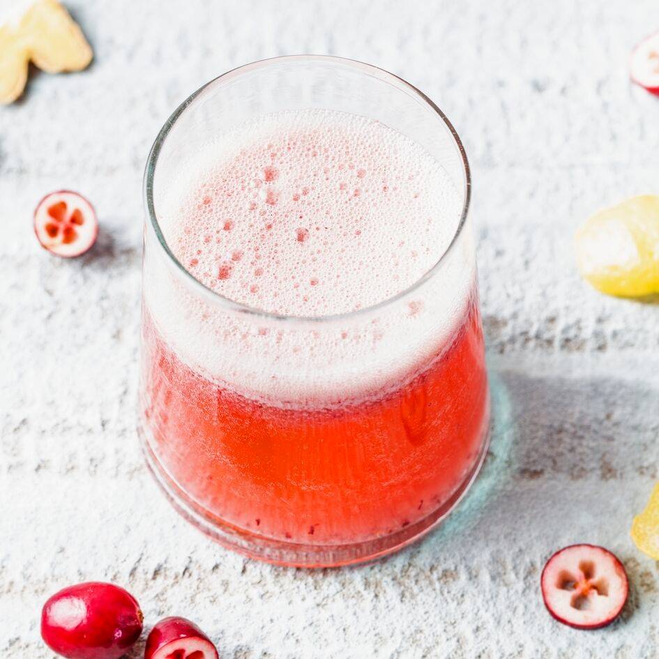 Cocktail al mirtillo rosso, limone e zenzero - Ricette Perfectmix + | Moulinex
