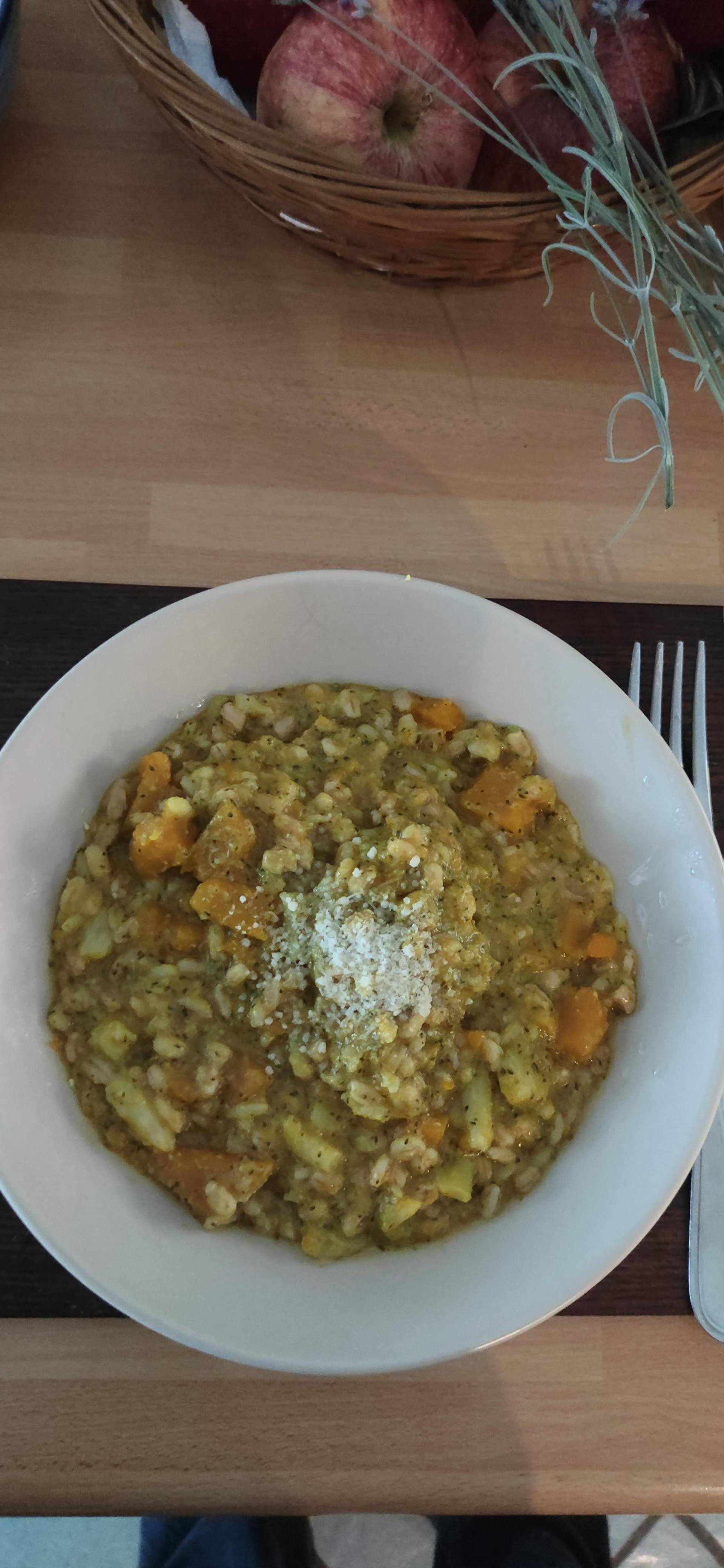 Risotto di orzo e farro, con zucca e broccoli - Ricette Cookeo | Moulinex