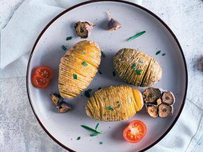 Patate Hasselback vegane - Ricette Easy Fry Max | Moulinex