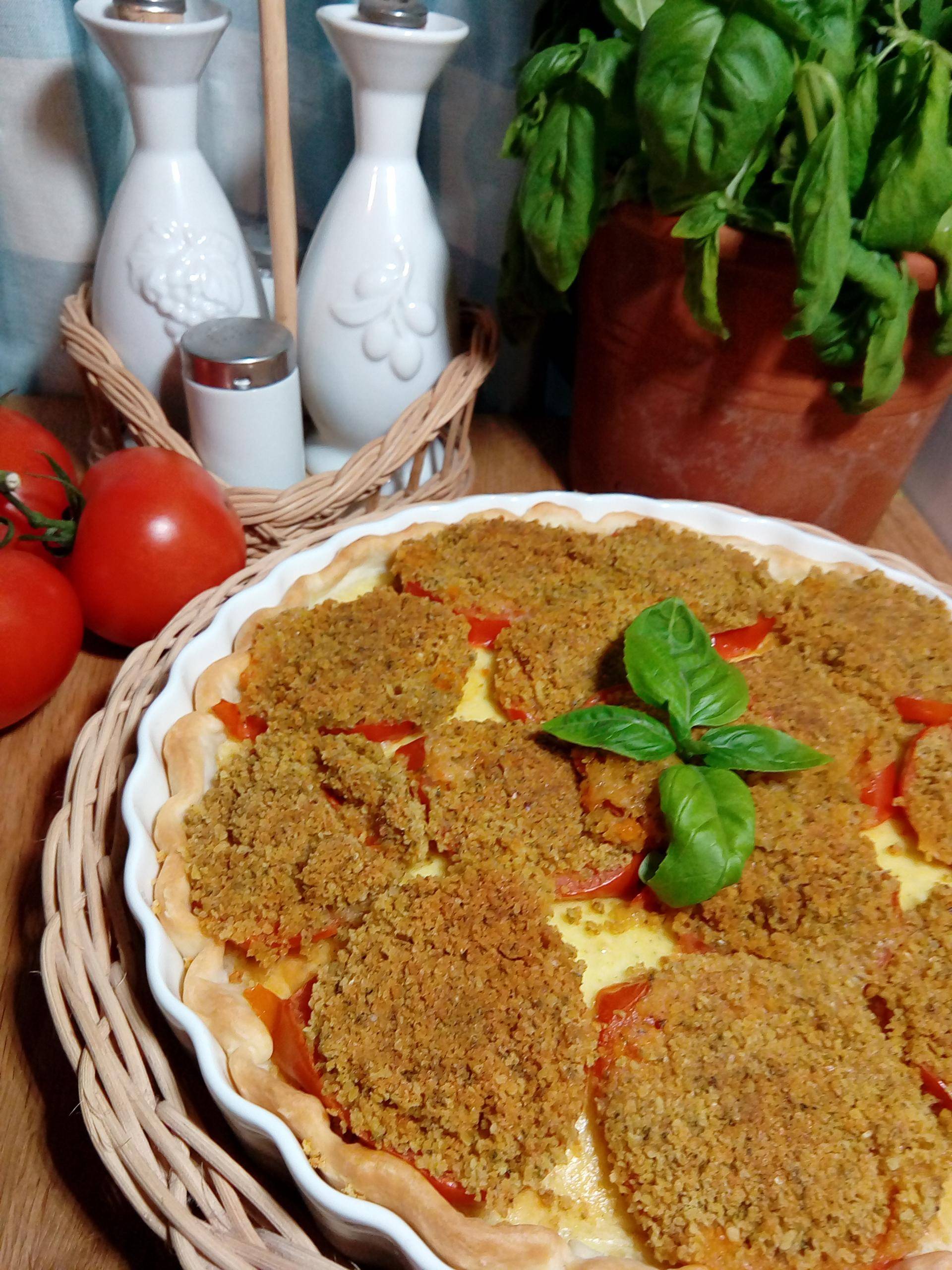 Crostata di robiola e pomodori gratinati - Ricette Companion Connect | Moulinex