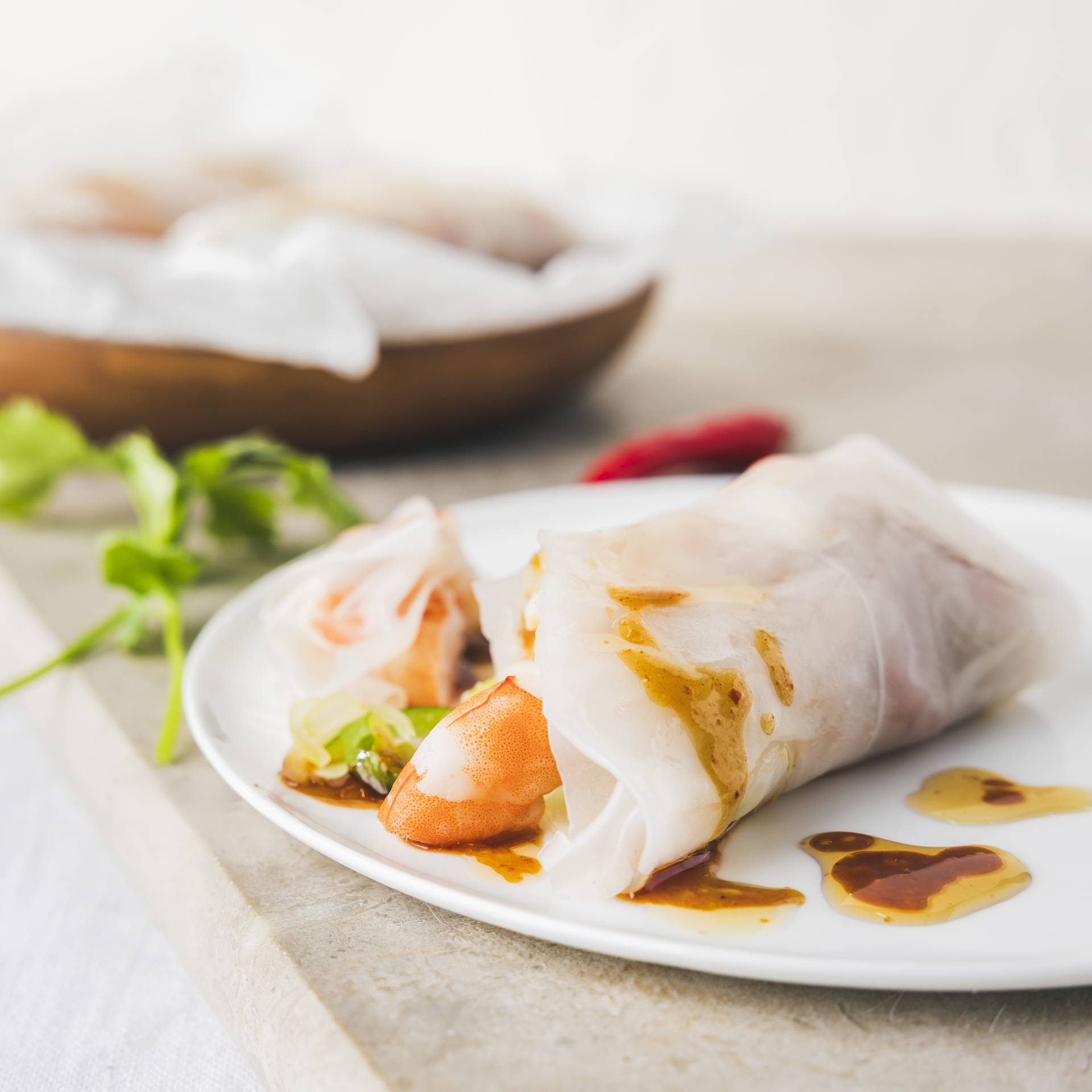 Involtini di gamberi vietnamiti - Ricette Cookeo 9in1 | Moulinex